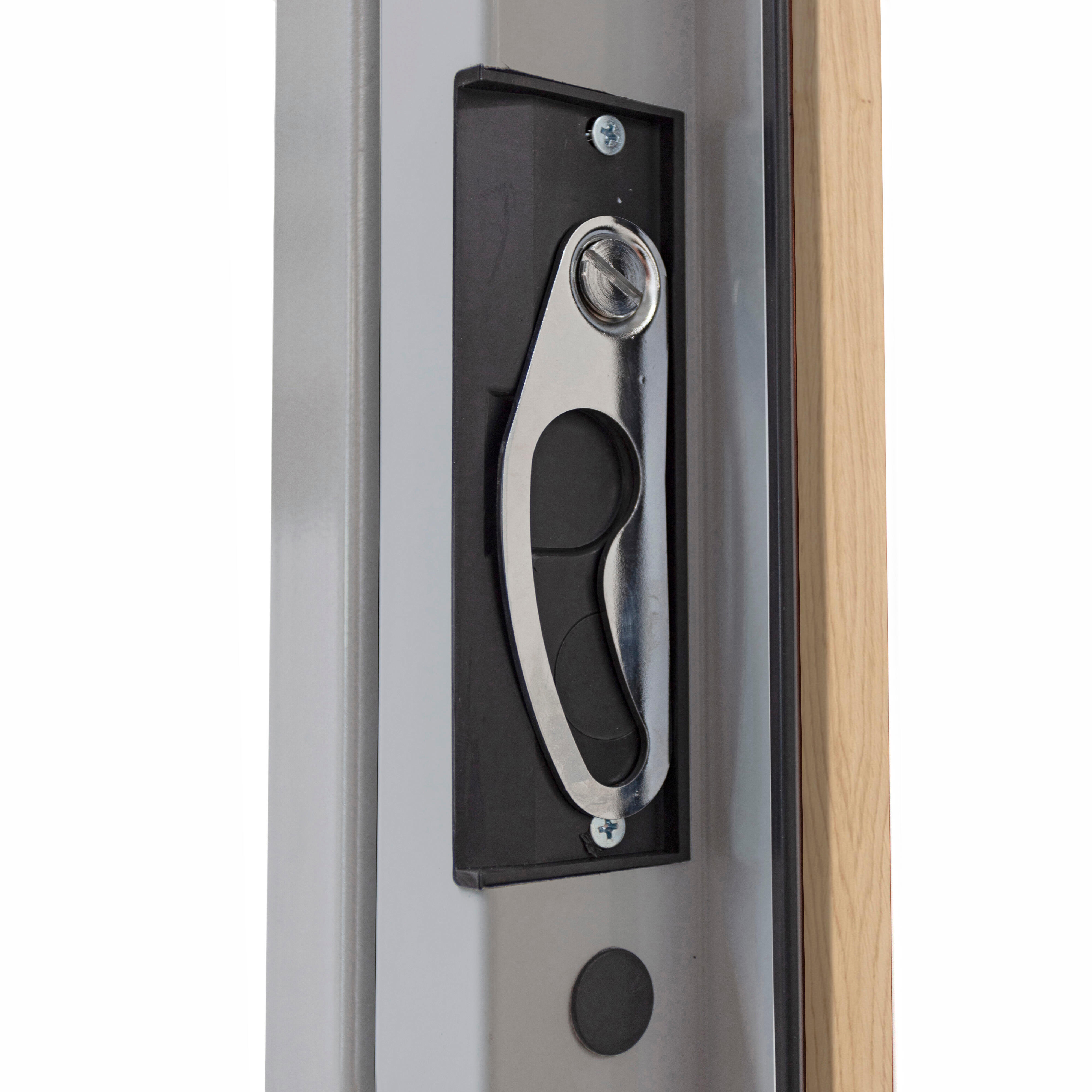 Puerta de entrada acorazada serie Silver 2,0 fresada roble / interior liso blanco apertura izquierda 208x90.3cm - 16