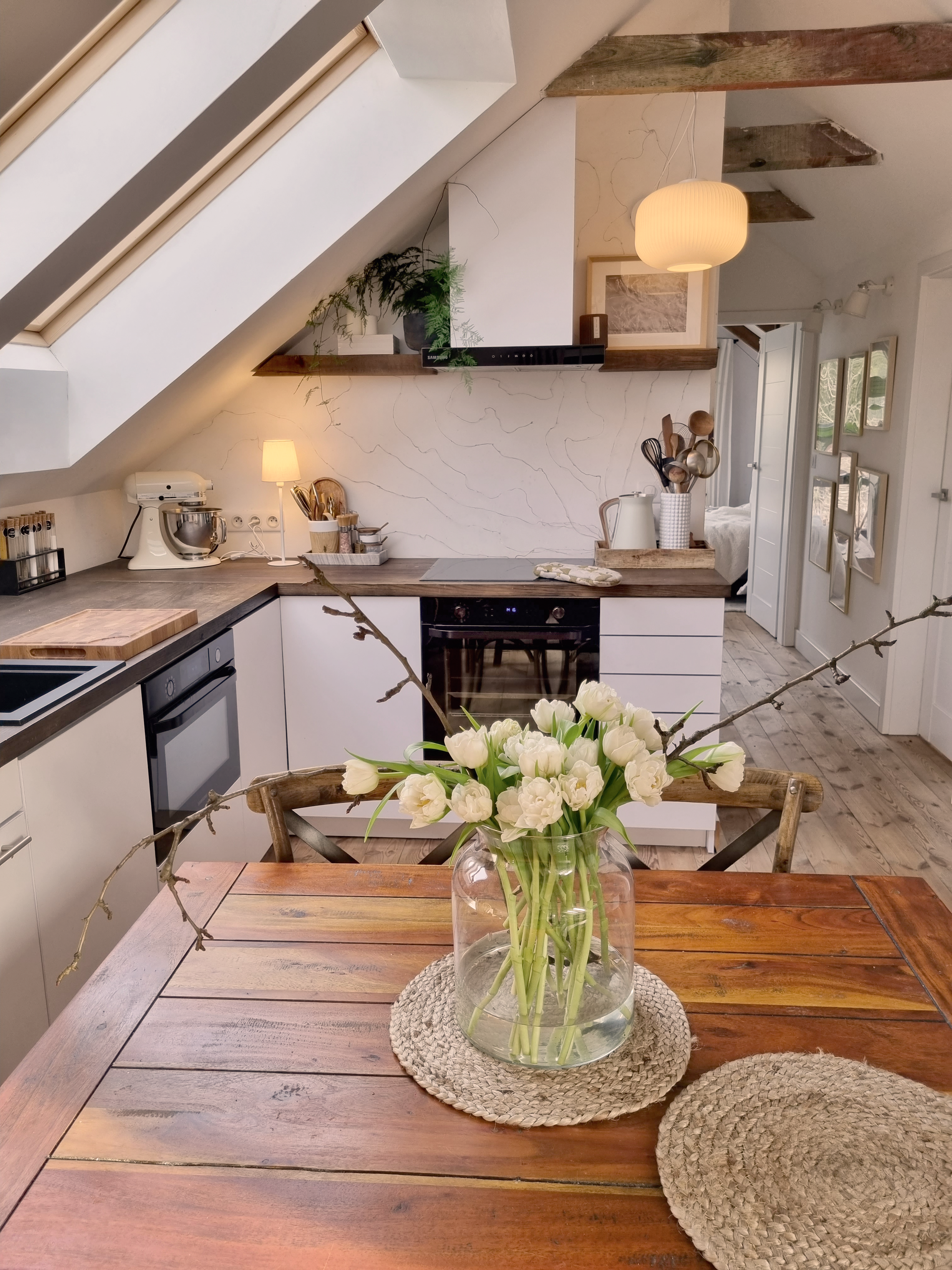 Lampa wisząca Belluna biała E27 Inspire - 2