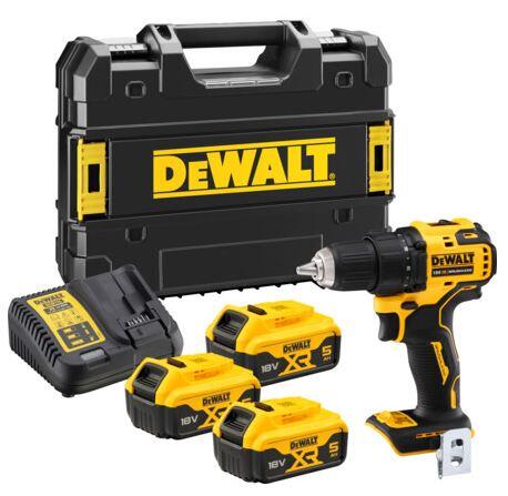 Tournevis sans fil 18 V DEWALT Dcd708p3t-qw, 65 Nm + 3 batteries 5Ah