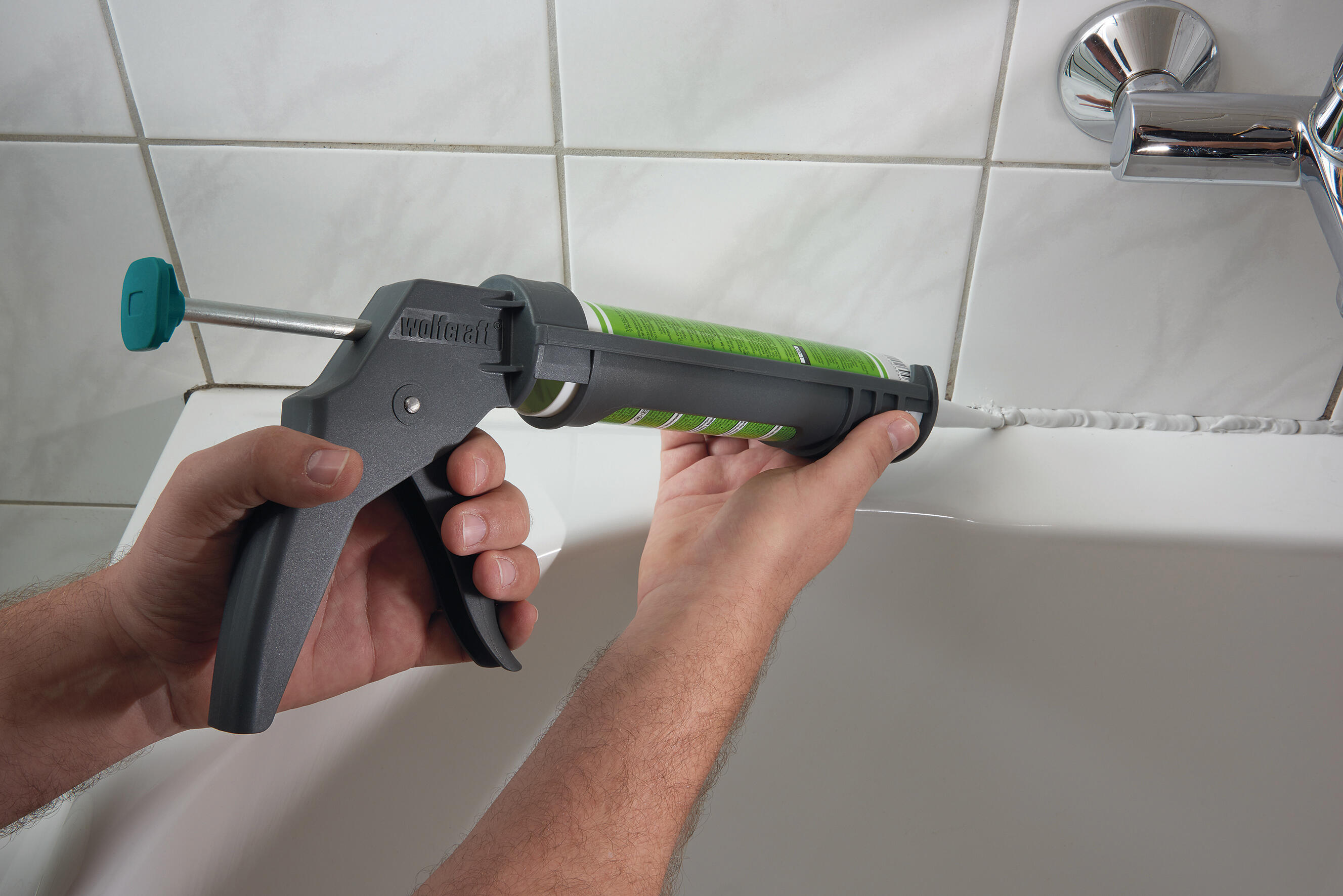 Pistola de silicone WOLFCRAFT MG100 - 14