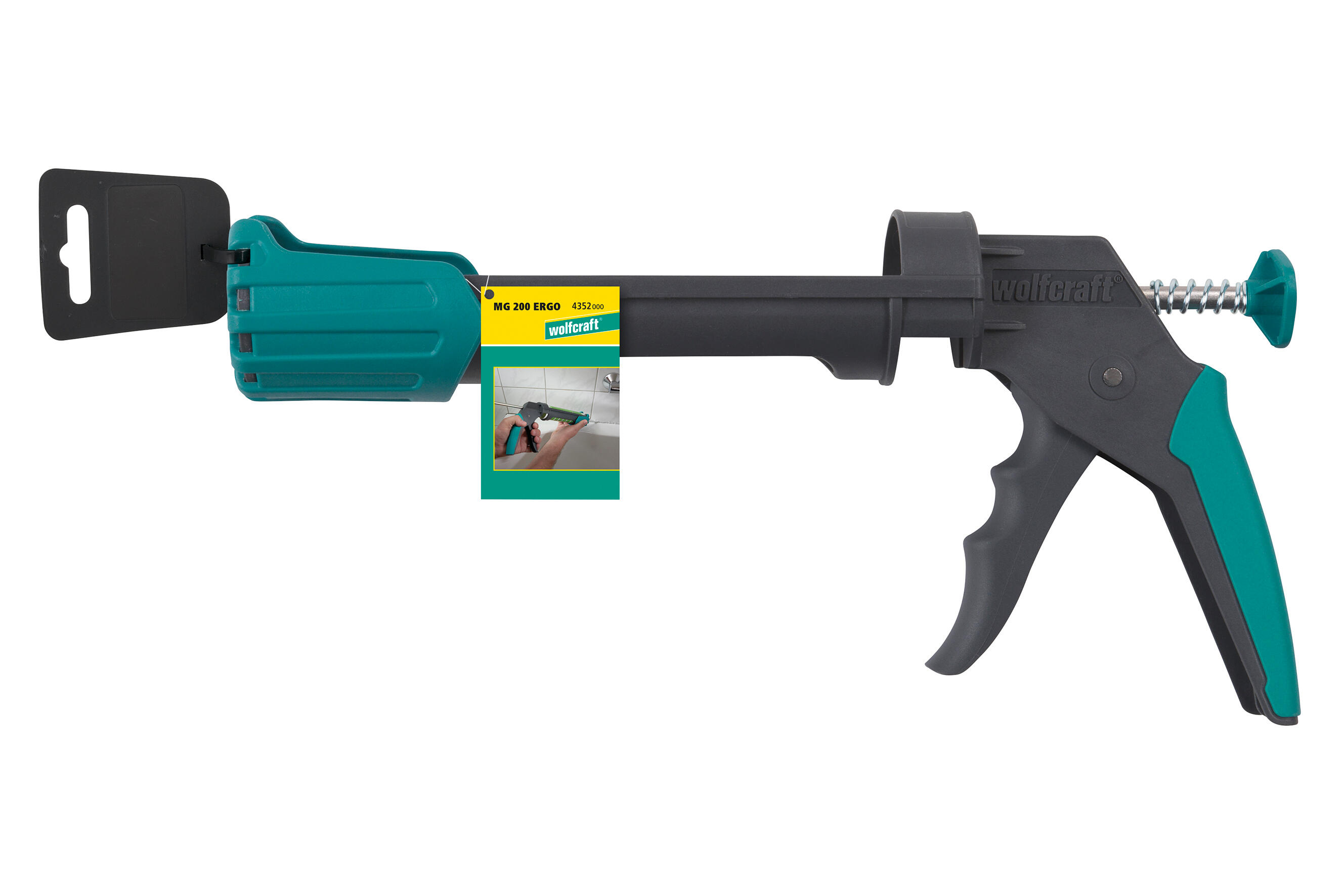 Pistolet à cartouche MG 200 silicone/acrylique WOLFCRAFT pression max. 130kg - 6