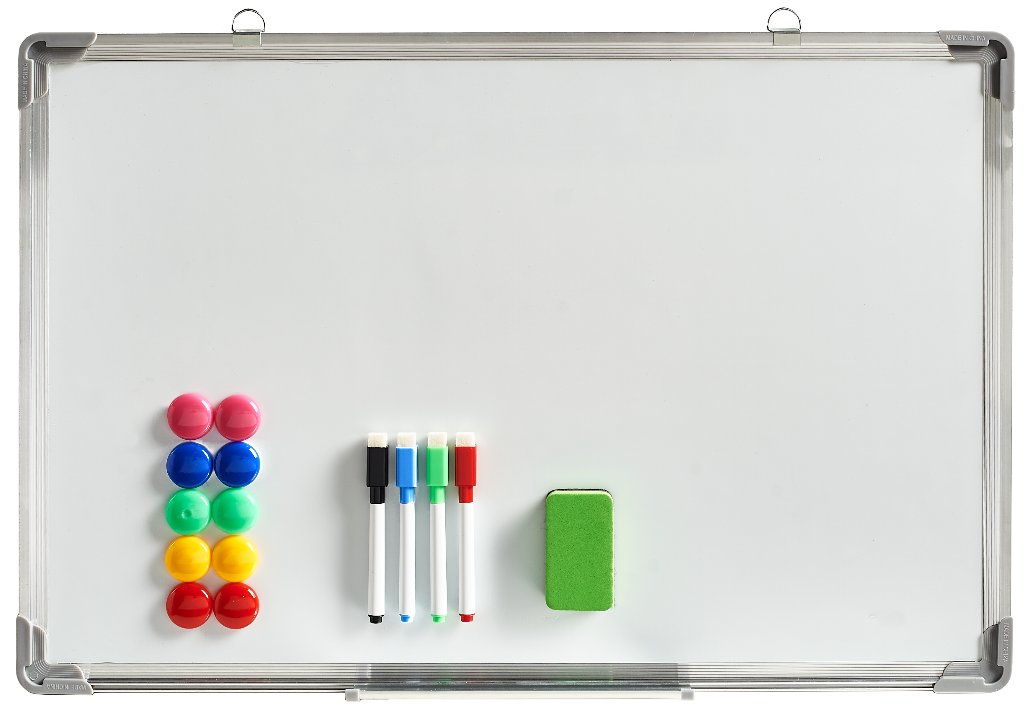 Tablica magnetyczna biała 60 x 40 cm z akcesoriami