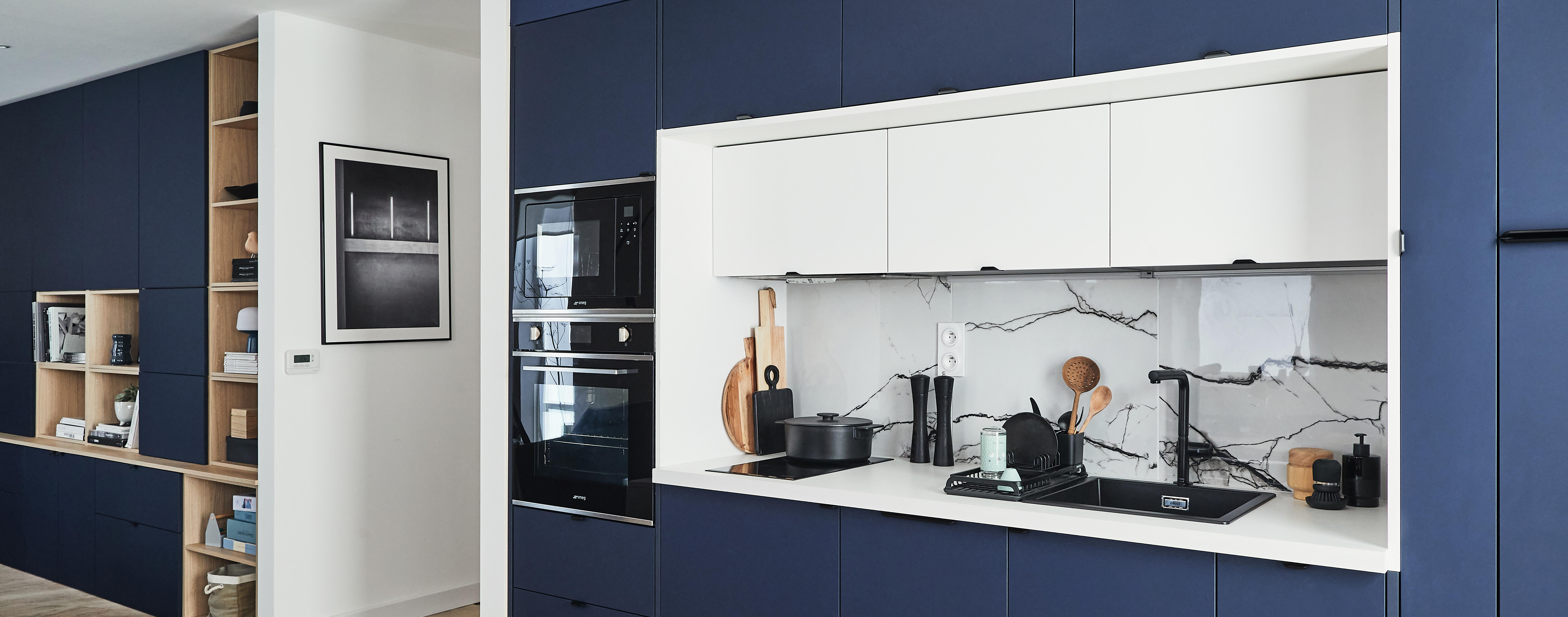 Móvel inferior Spaceo Evo'M 80x38x64 cm carvalho - 6