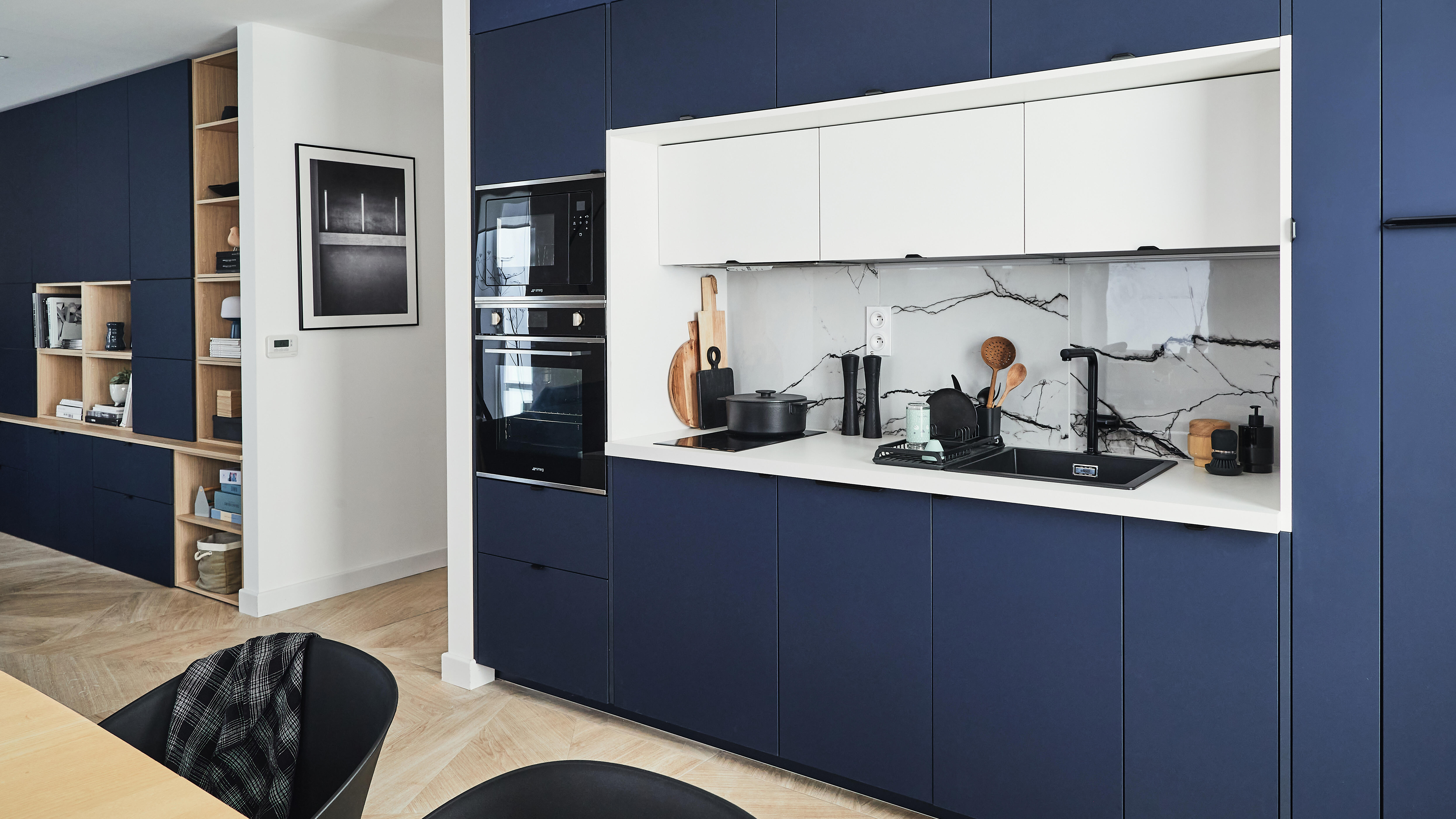 Porte battante SPACEO Evo'M Delhi bleu marine H.38,4 X L.60 cm - 6