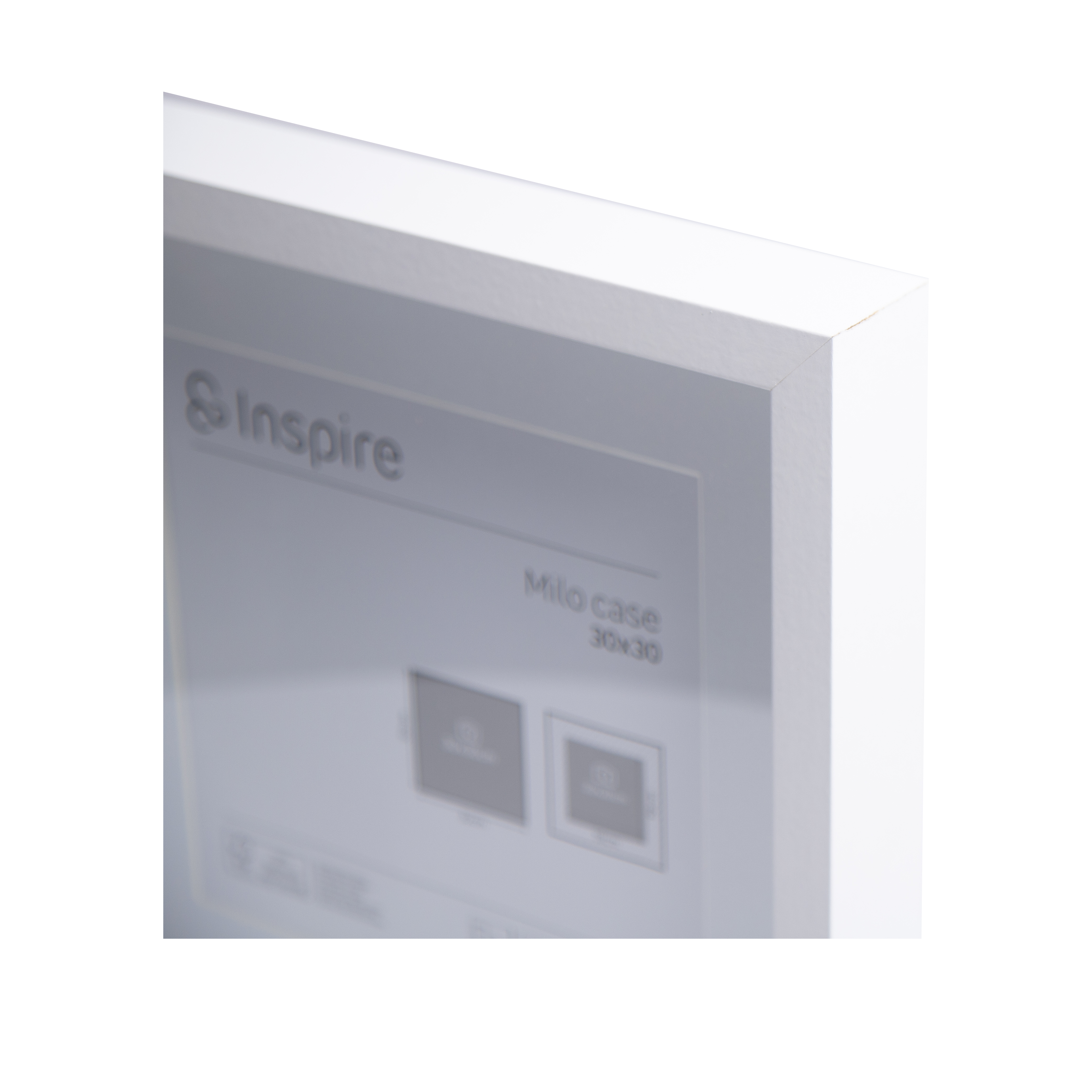 Cadre Milo, 30 x 30 cm blanc, INSPIRE - 12