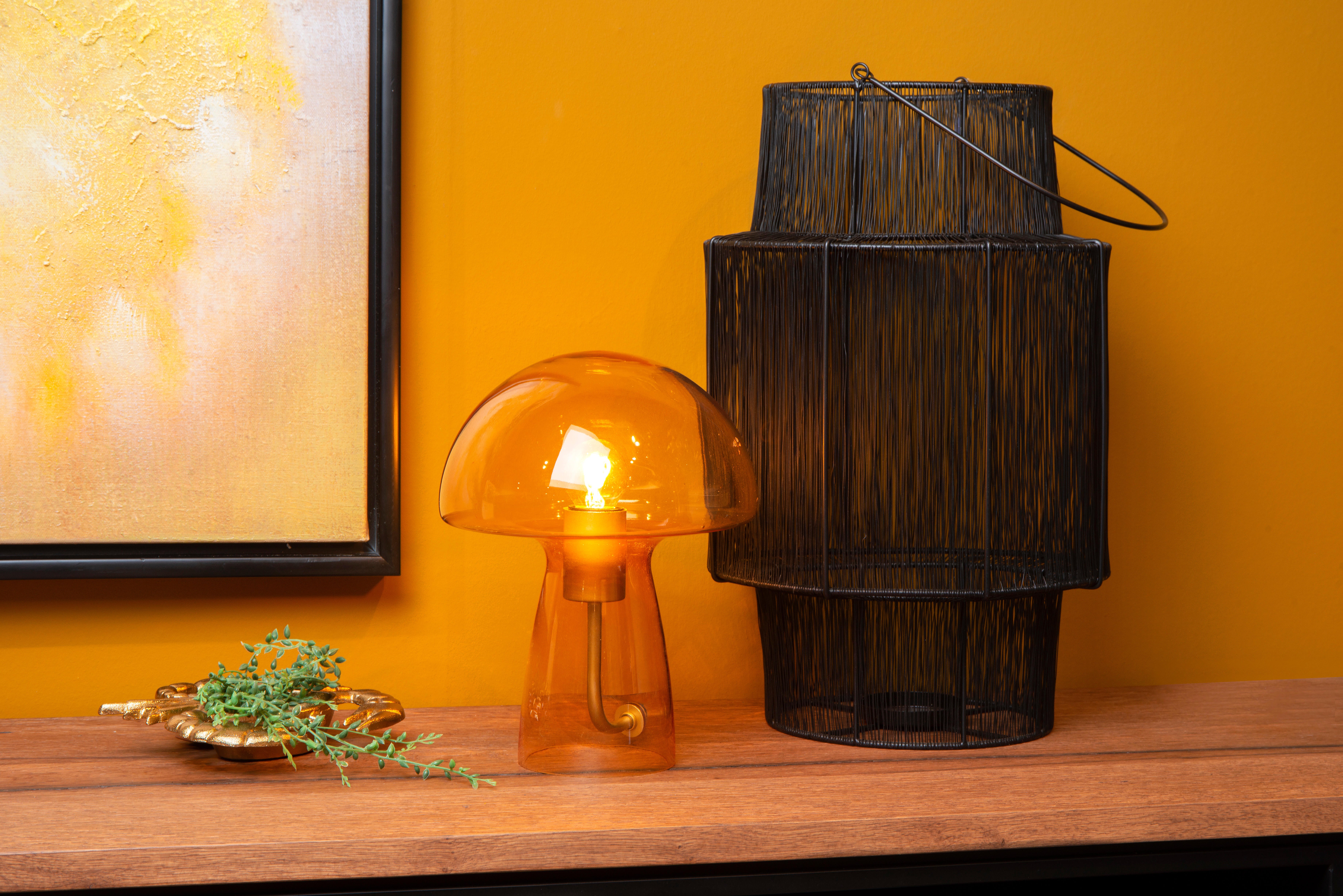 Lampe Fungo, verre, H.28 cm, E27 - 2