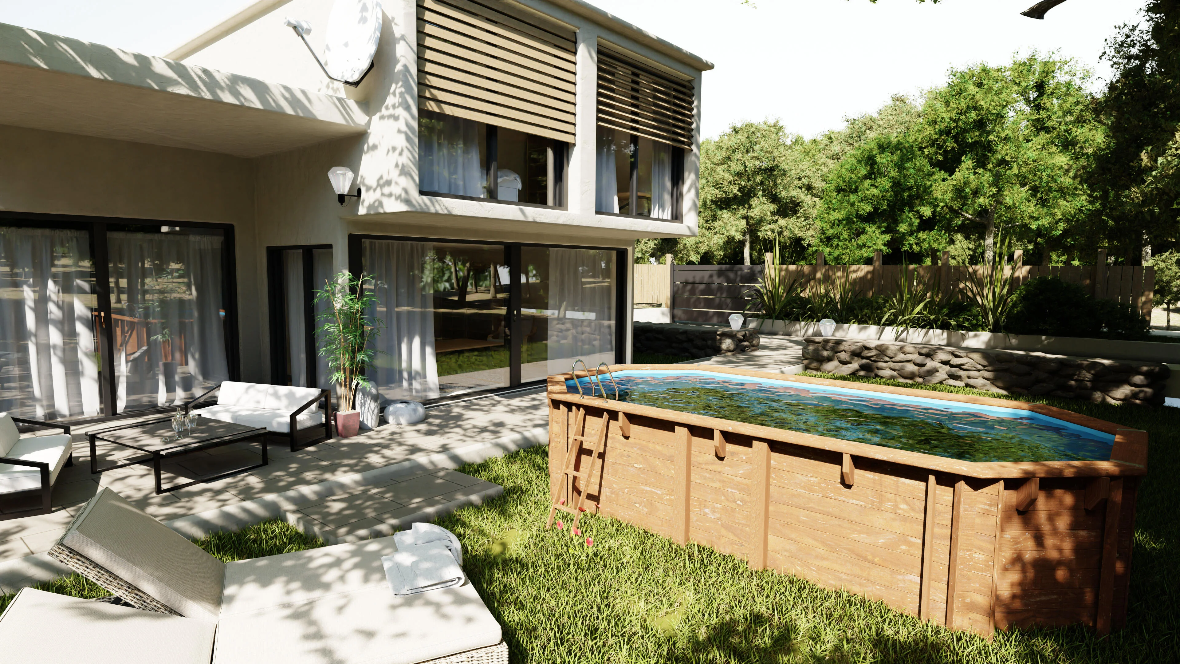 Une piscine esthétique