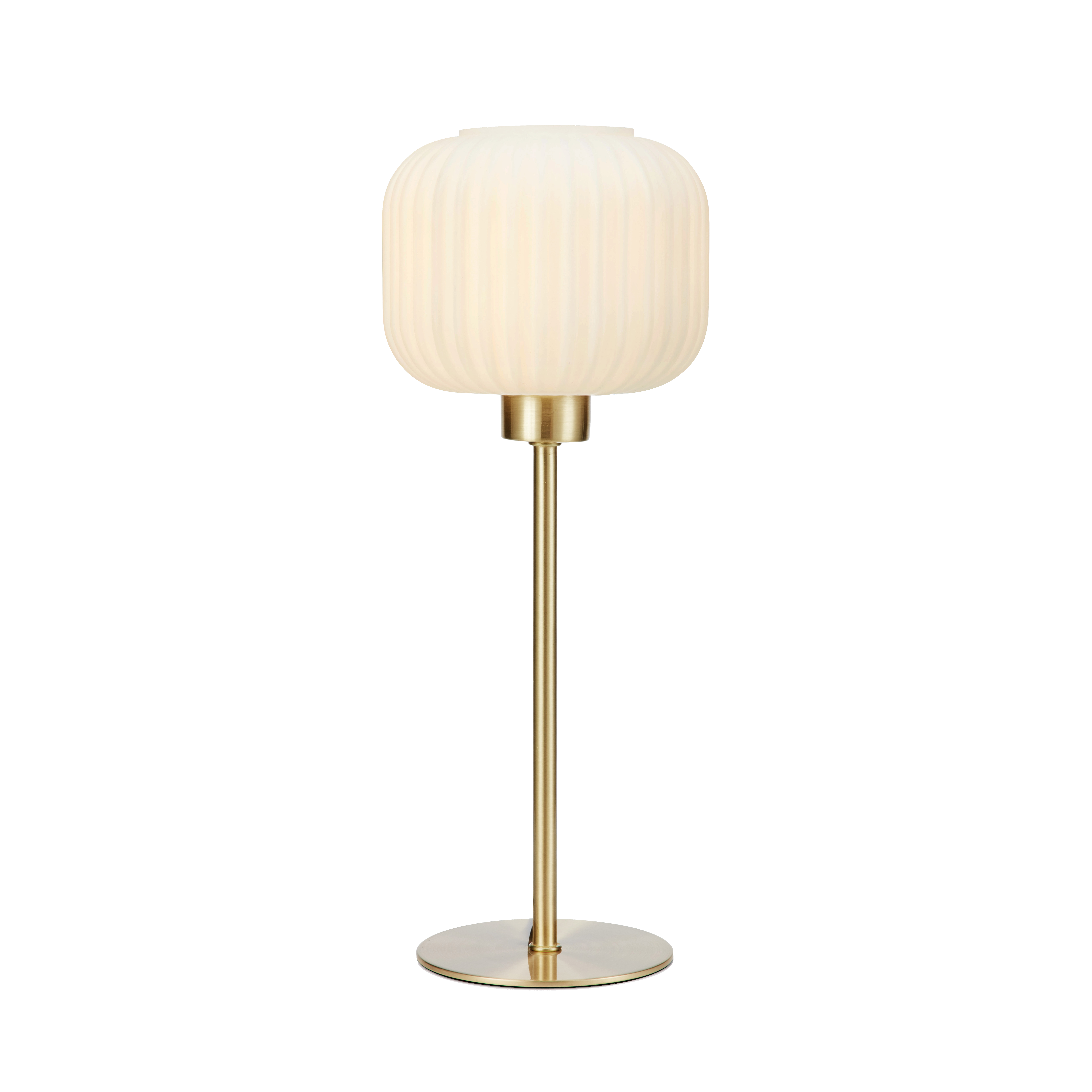 Lampa stołowa Sober złoto-biała E14 Markslojd