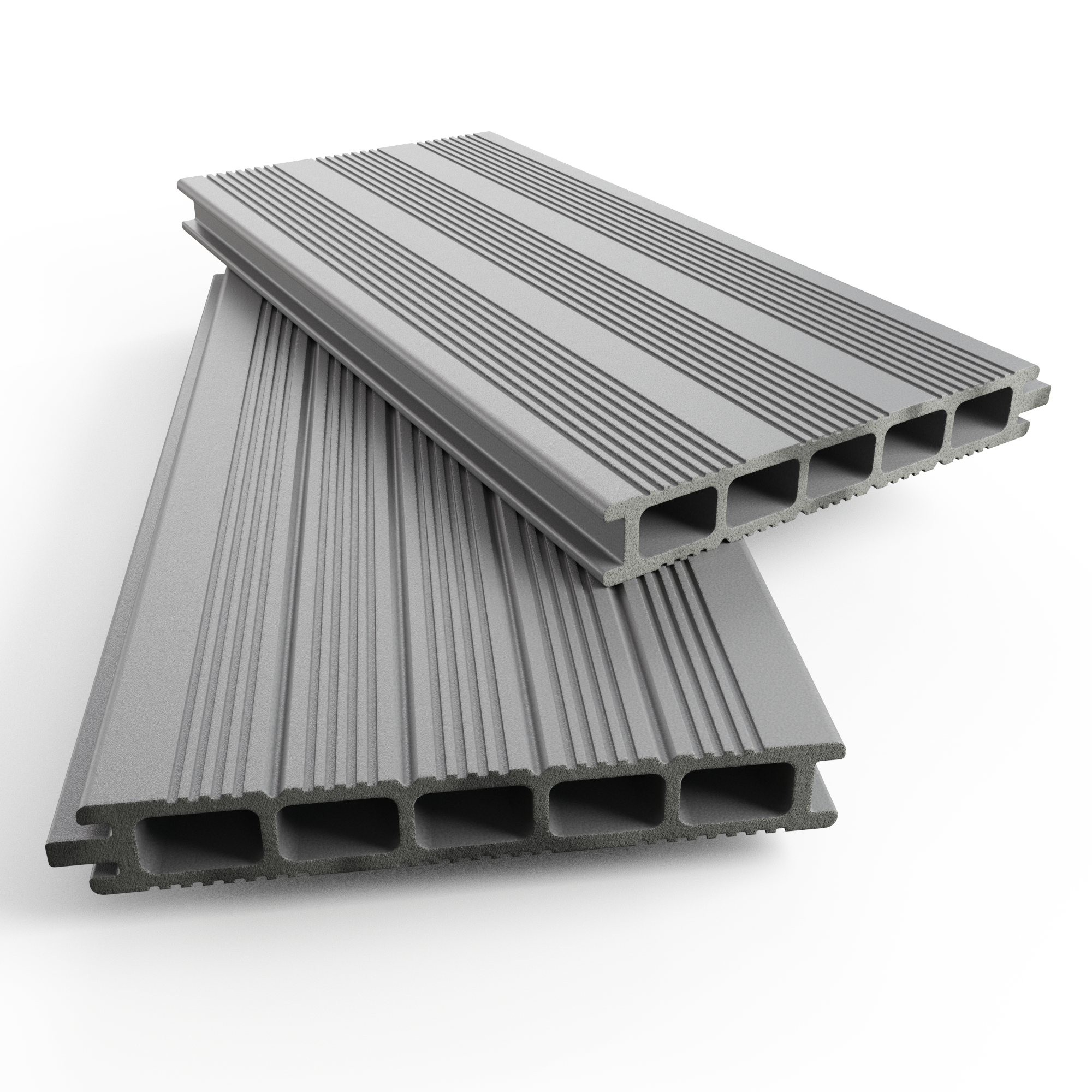 Planche composite Chausey JUST'APOSE, gris clair, L.400 x l.15 cm x Ep.22 mm - 4