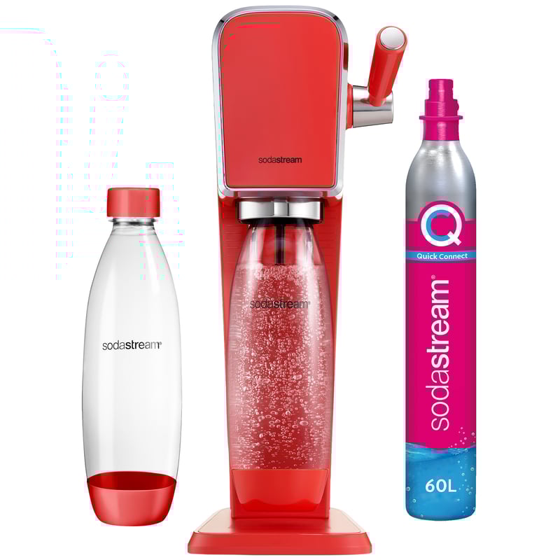 Saturator do gazowania wody Art czerwony SodaStream