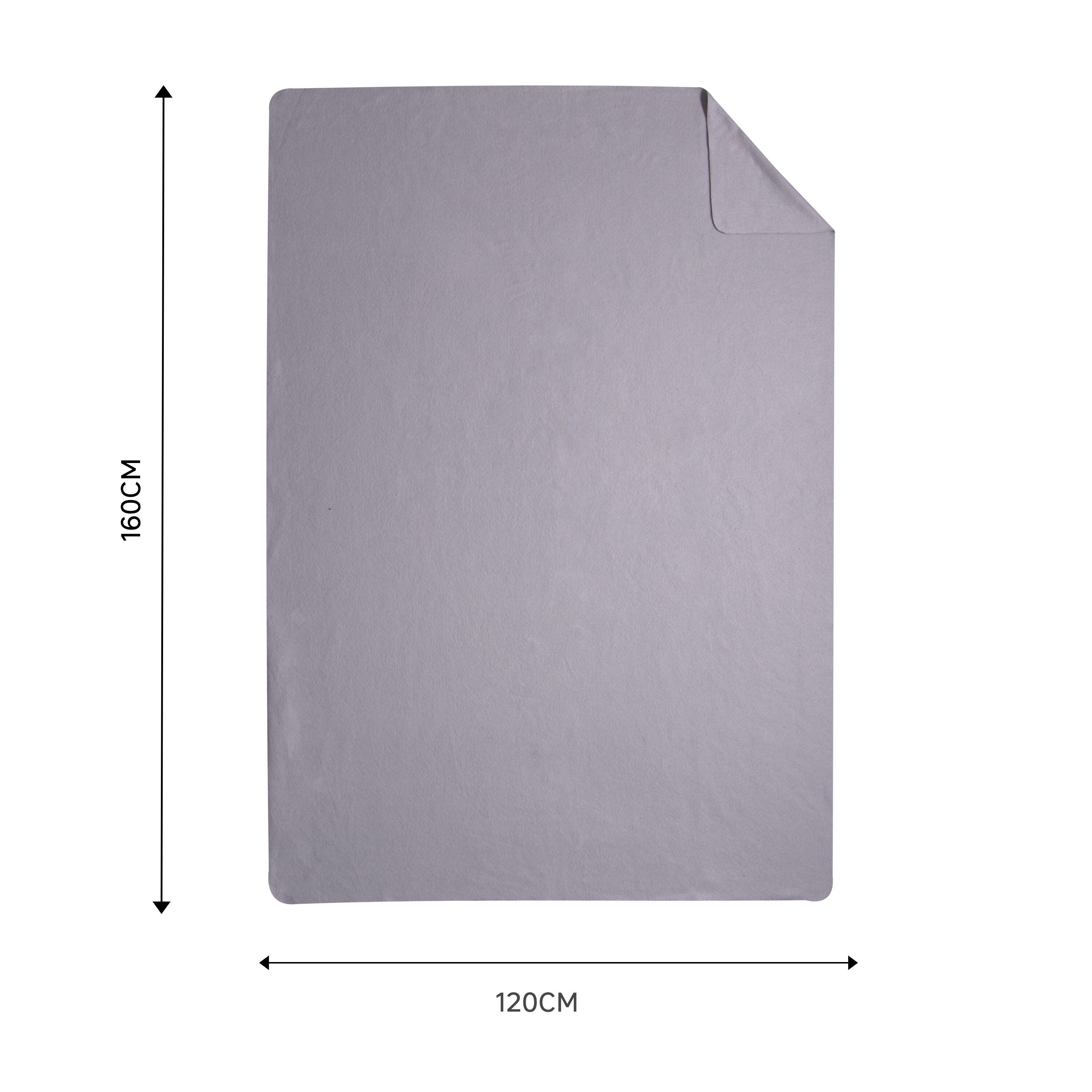 Manta 160x120cm cinzento - 4