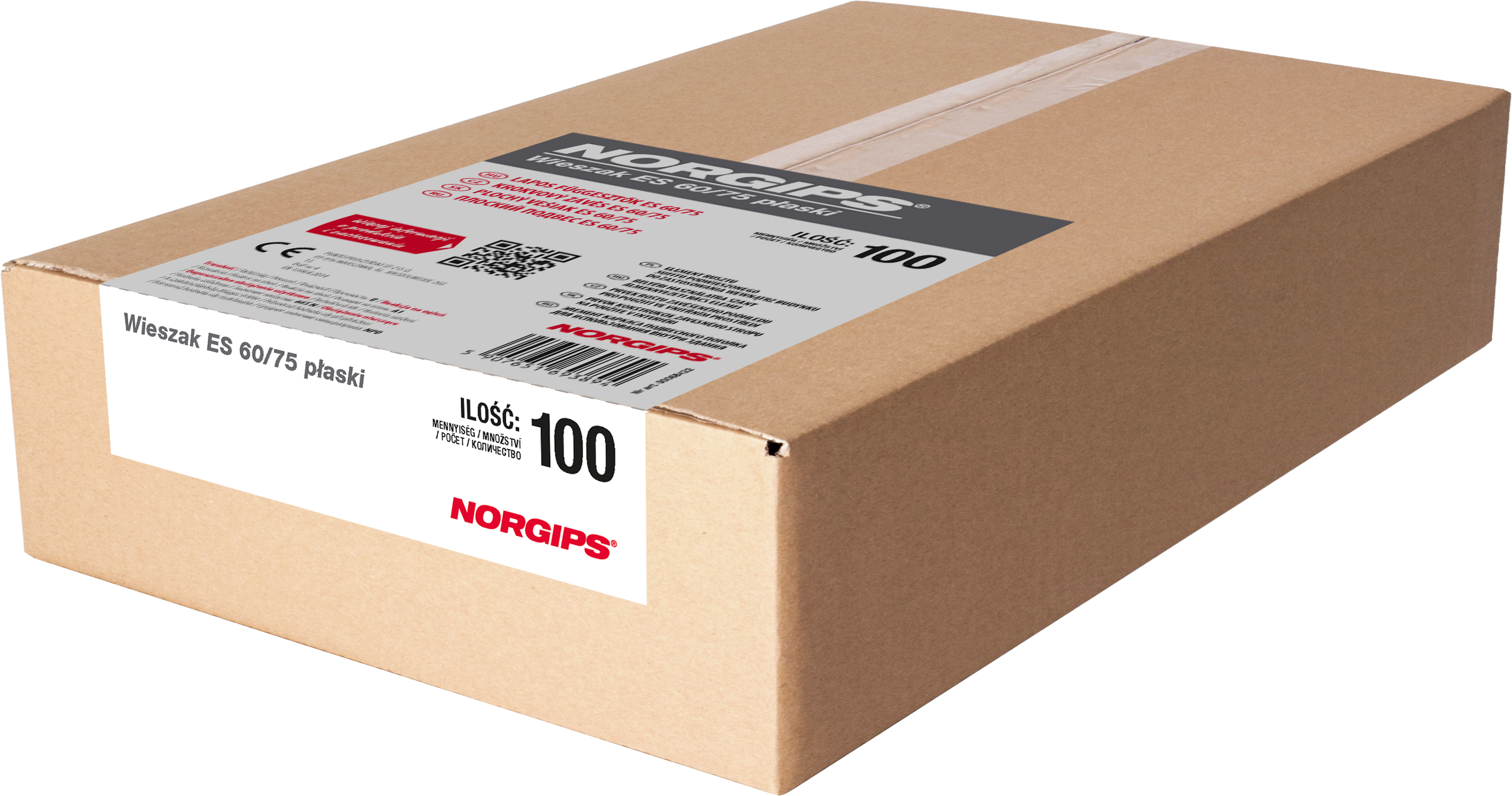 Wieszak płaski ES 60/75 mm NORGIPS - 9