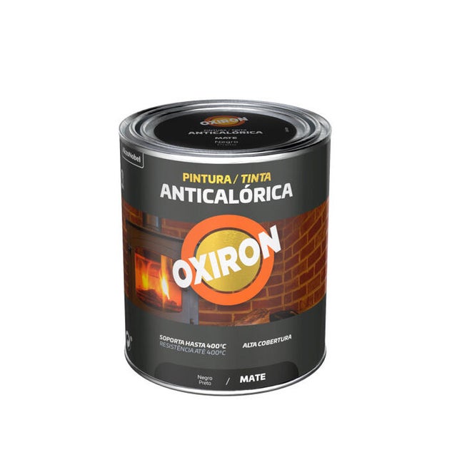 Esmalte interior/exterior anti-calor Titan oxiron preto 750 ml