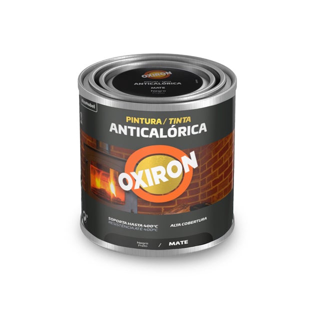 Esmalte interior/exterior anti-calor Titan oxiron preto 250 ml