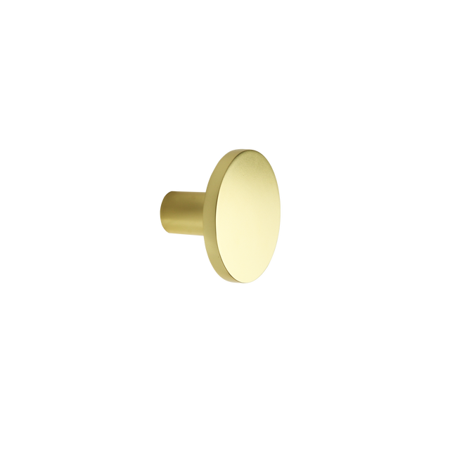 Gancio appendiabiti da avvitare  SPACEO OBLONG in alluminio dorato opaco L 6 x H 6 cm