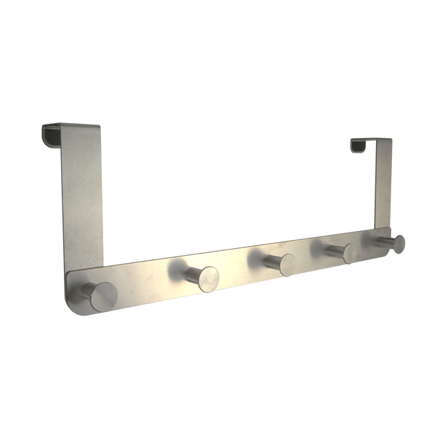 Appendino sopraporta SPACEO Axel in inox argento lucido, max 5 Kg