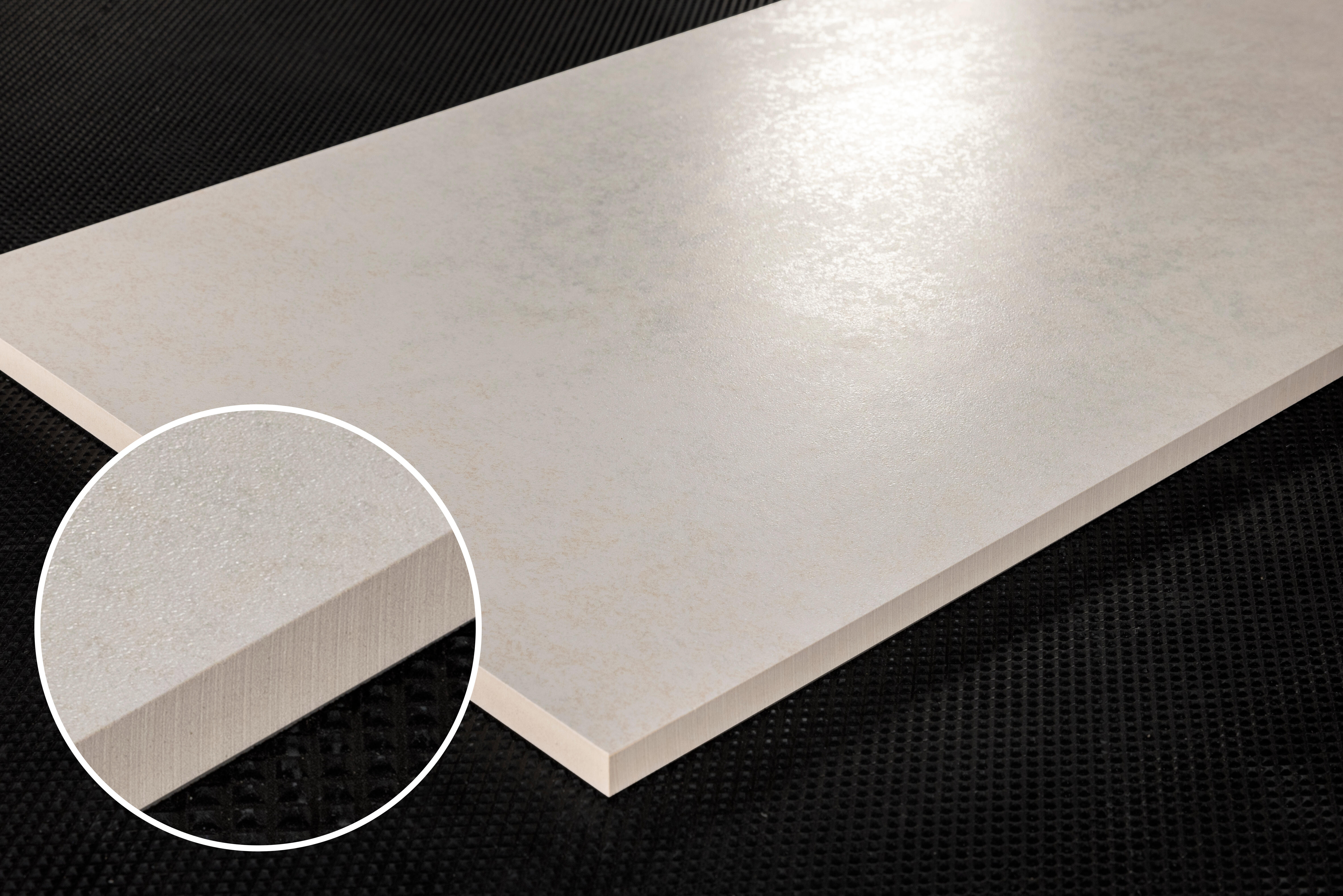 Azulejo cerámico Foundry efecto cemento blanco 30x90 cm SALONI - 5