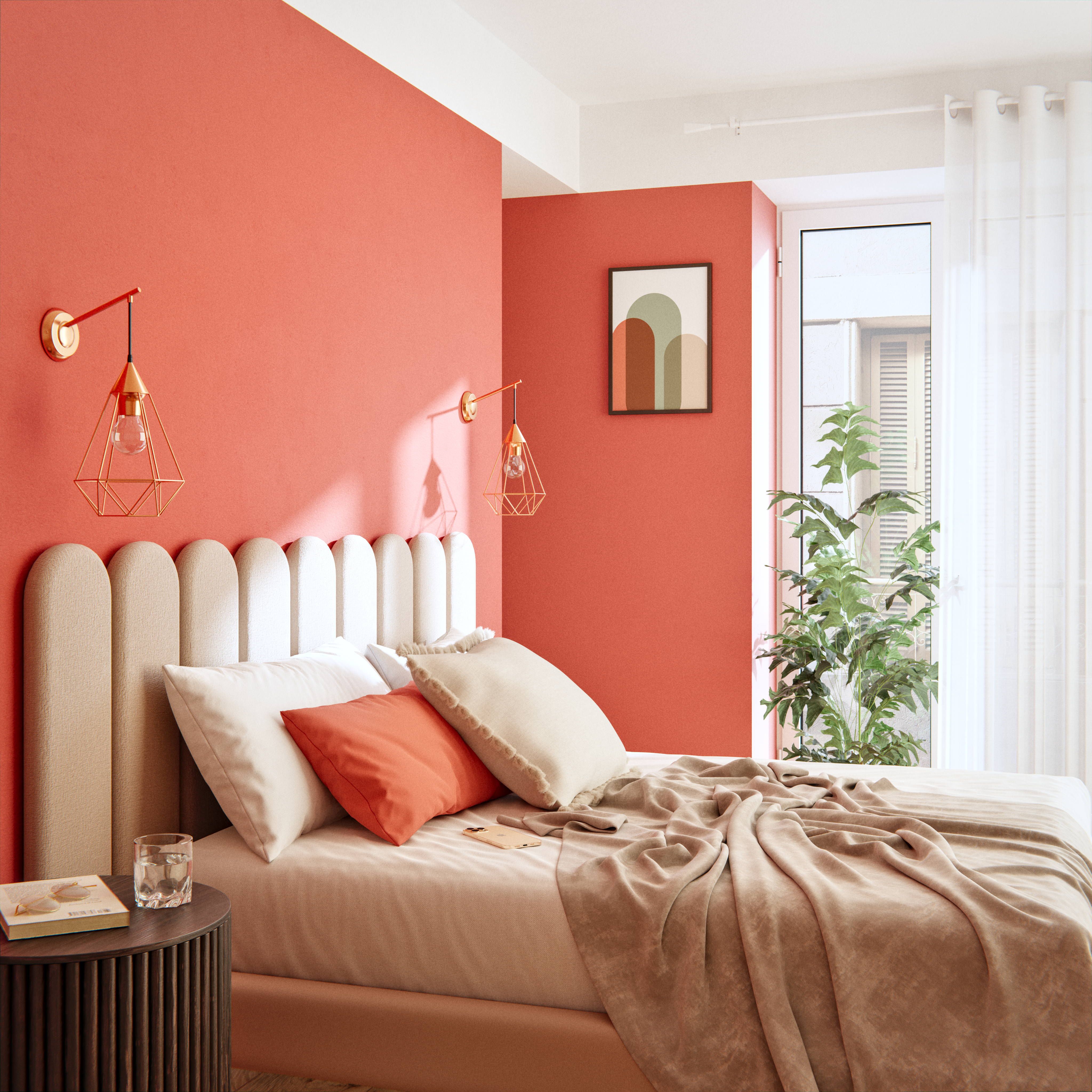 Almofada decorativa INSPIRE NEILIO 45X45CM NATURAL - 16