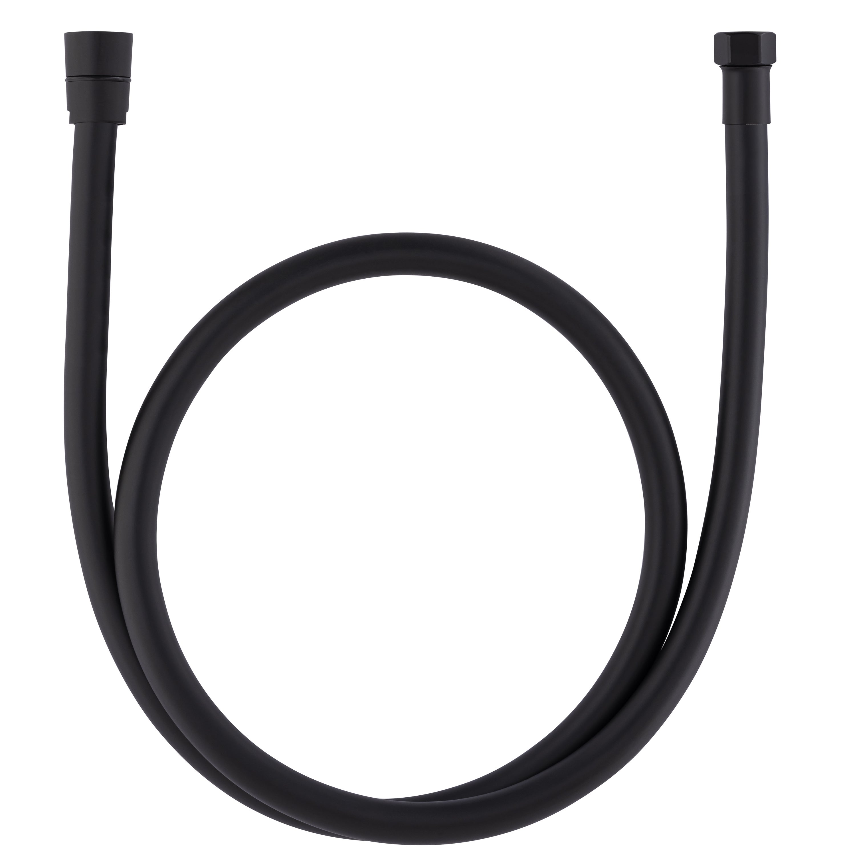 Flexible PVC noir L.120cm femelle 1/2-3/8 - 2