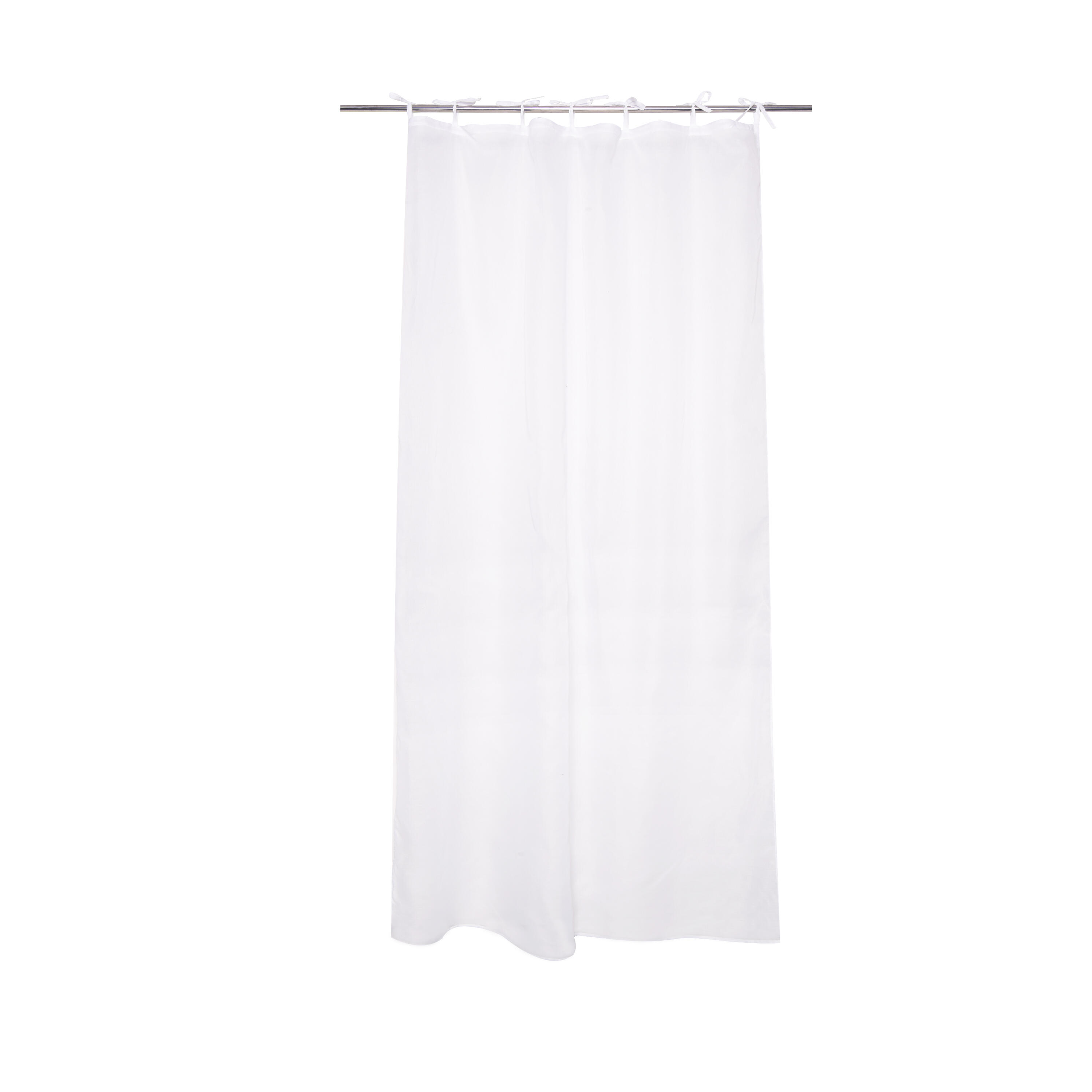 Tenda INSPIRE Deryl bianco, lacci 140x280 cm - 4