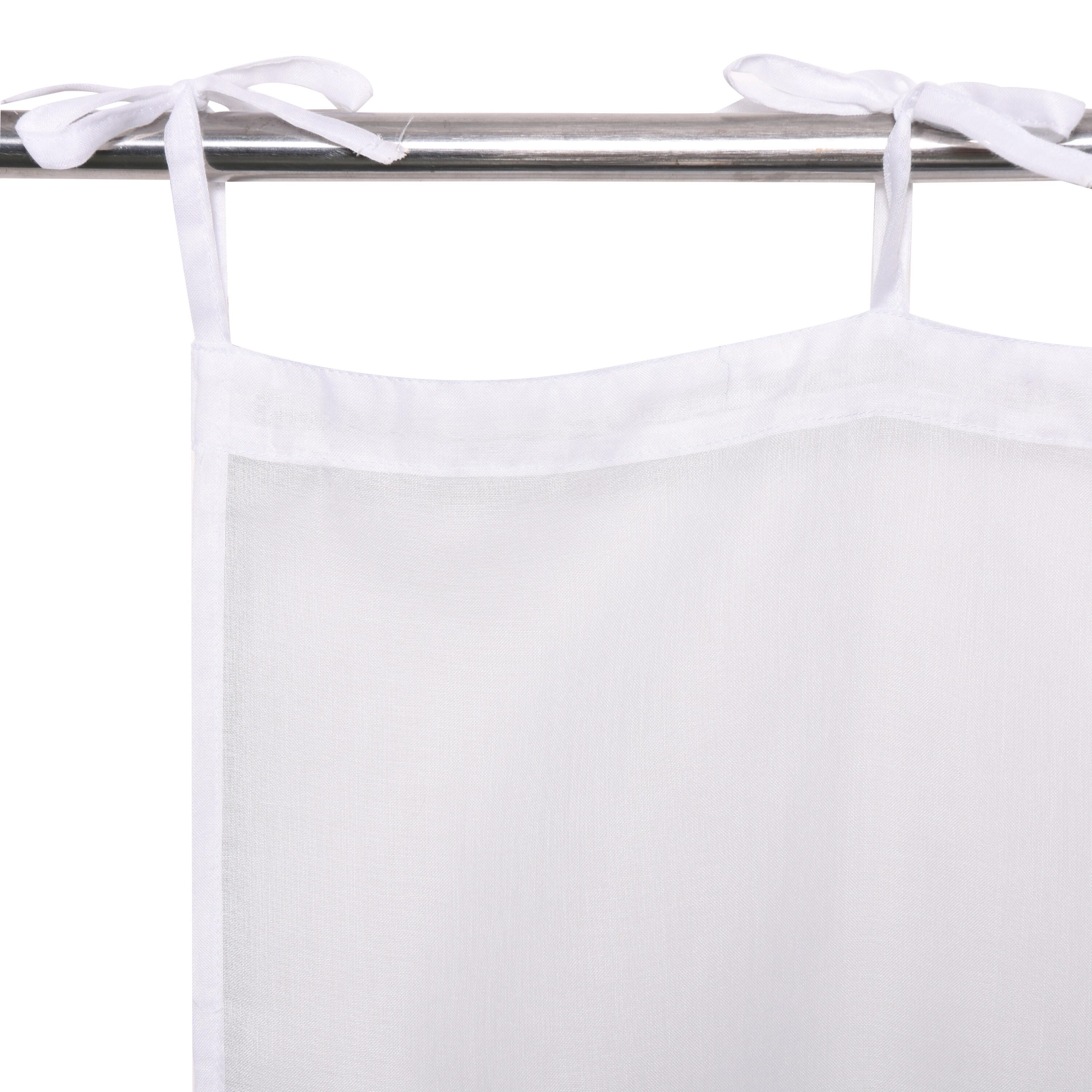 Inspire Tenda filtrante Deryl bianco lacci 140x280 cm