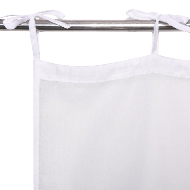 Tenda Deryl Bianco, lacci 140x280 cm INSPIRE