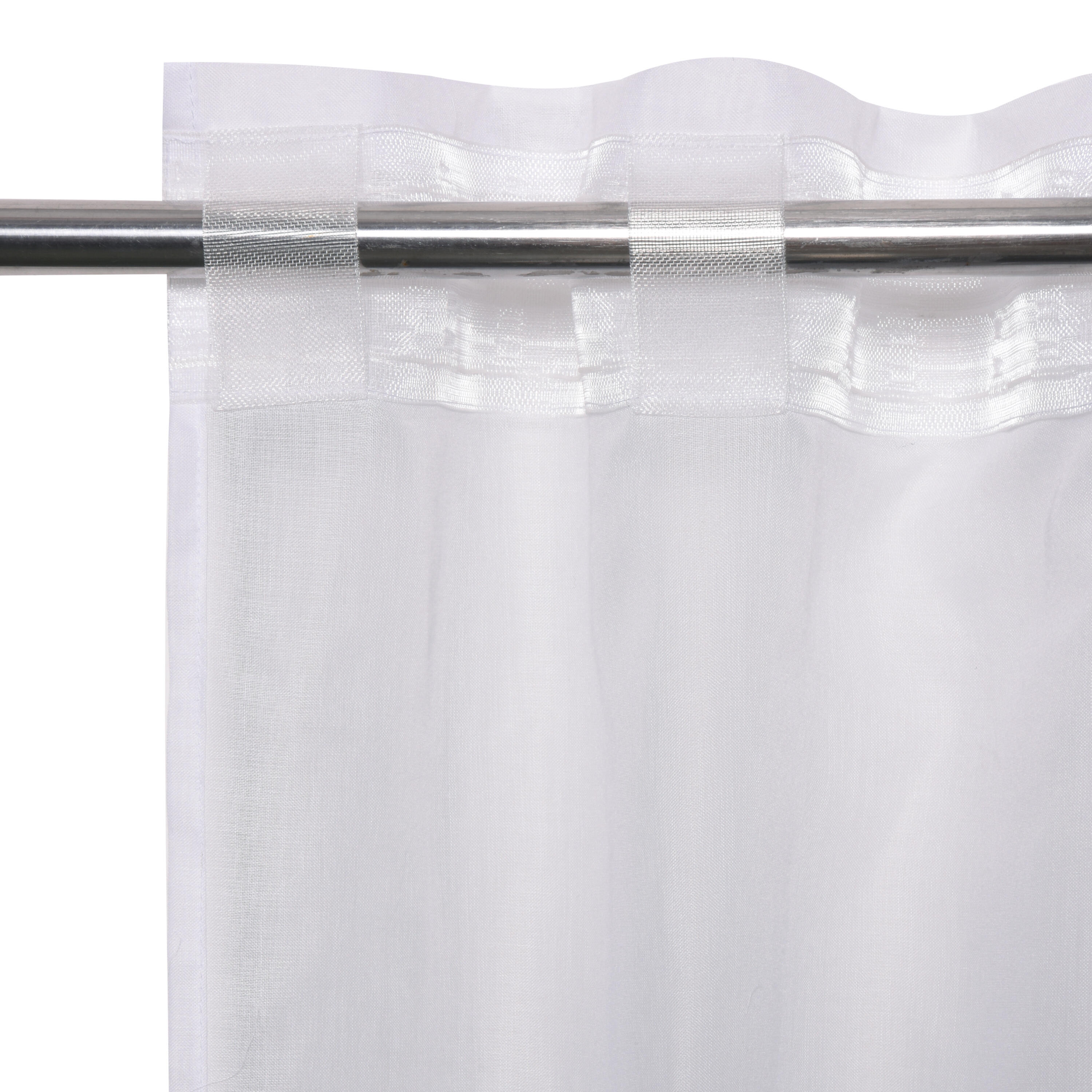 Cortinado fita e/ou presilha Deryl 200x280cm branco Inspire - 6