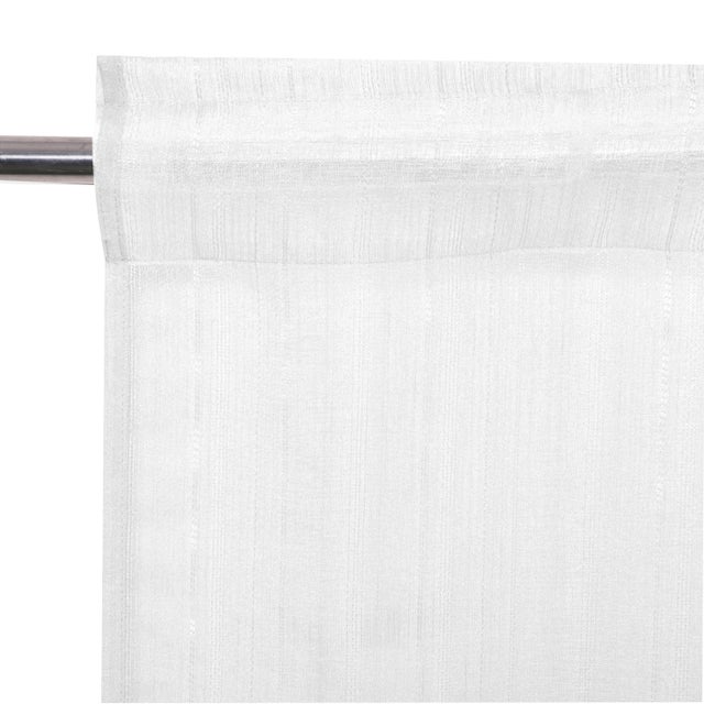 Tenda Tonia bianco, fettuccia e passanti nascosti 300x280 cm INSPIRE