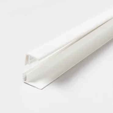 Profile de finition pour lambris pvc brut blanc, L.2.6 m
