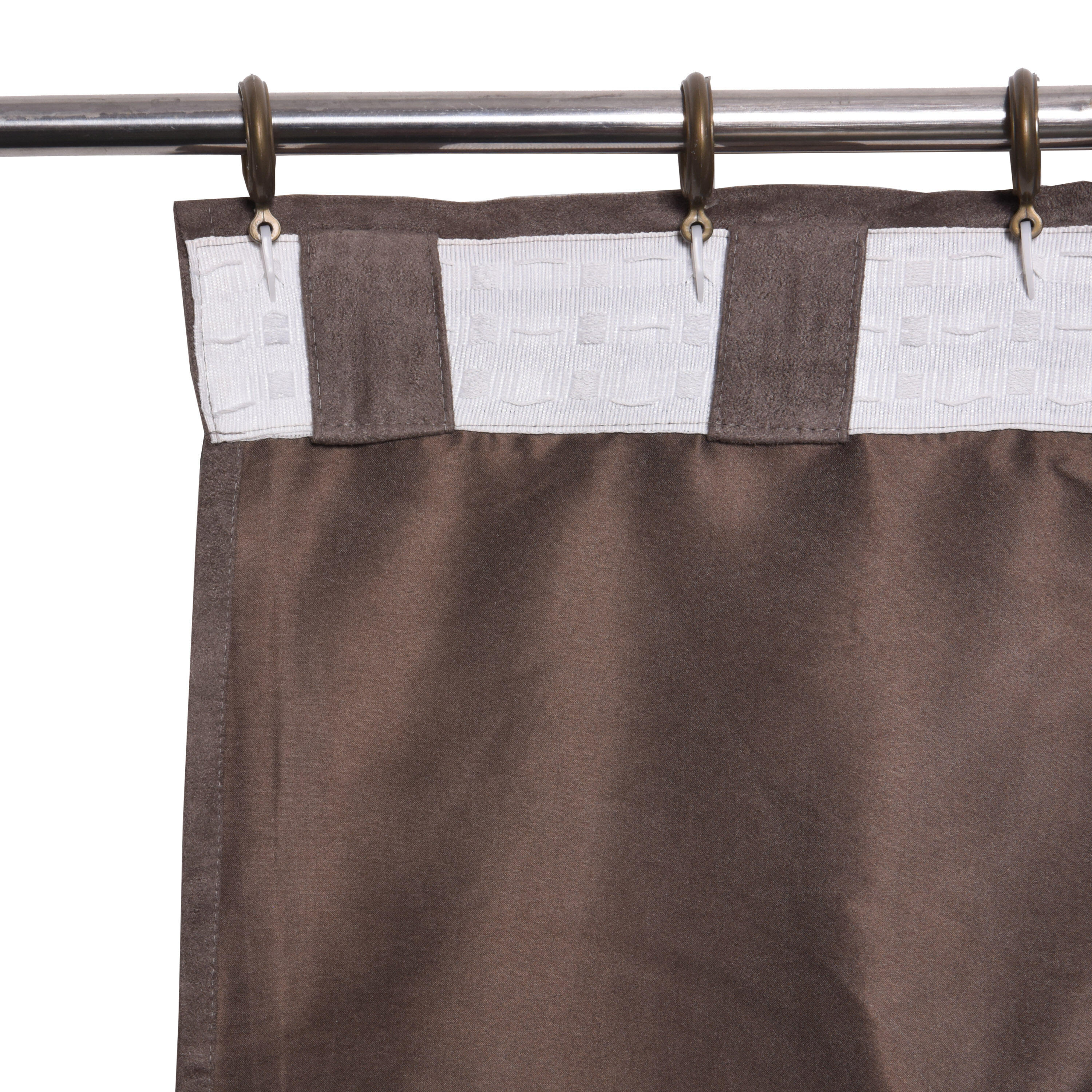 Zasłona Manchester brązowa 200 x 280 cm na taśmie Inspire - 7