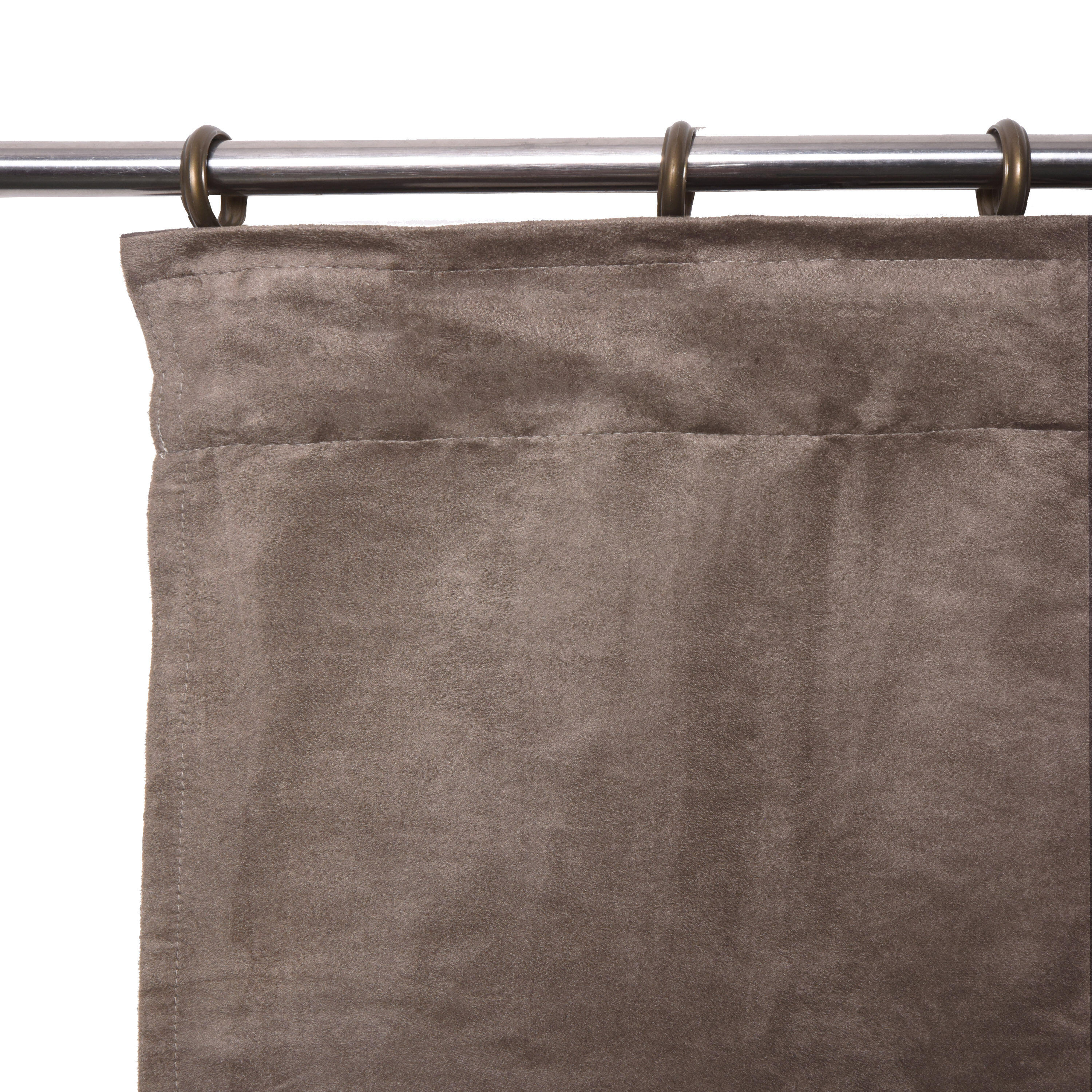 Zasłona Manchester brązowa 200 x 280 cm na taśmie Inspire - 5