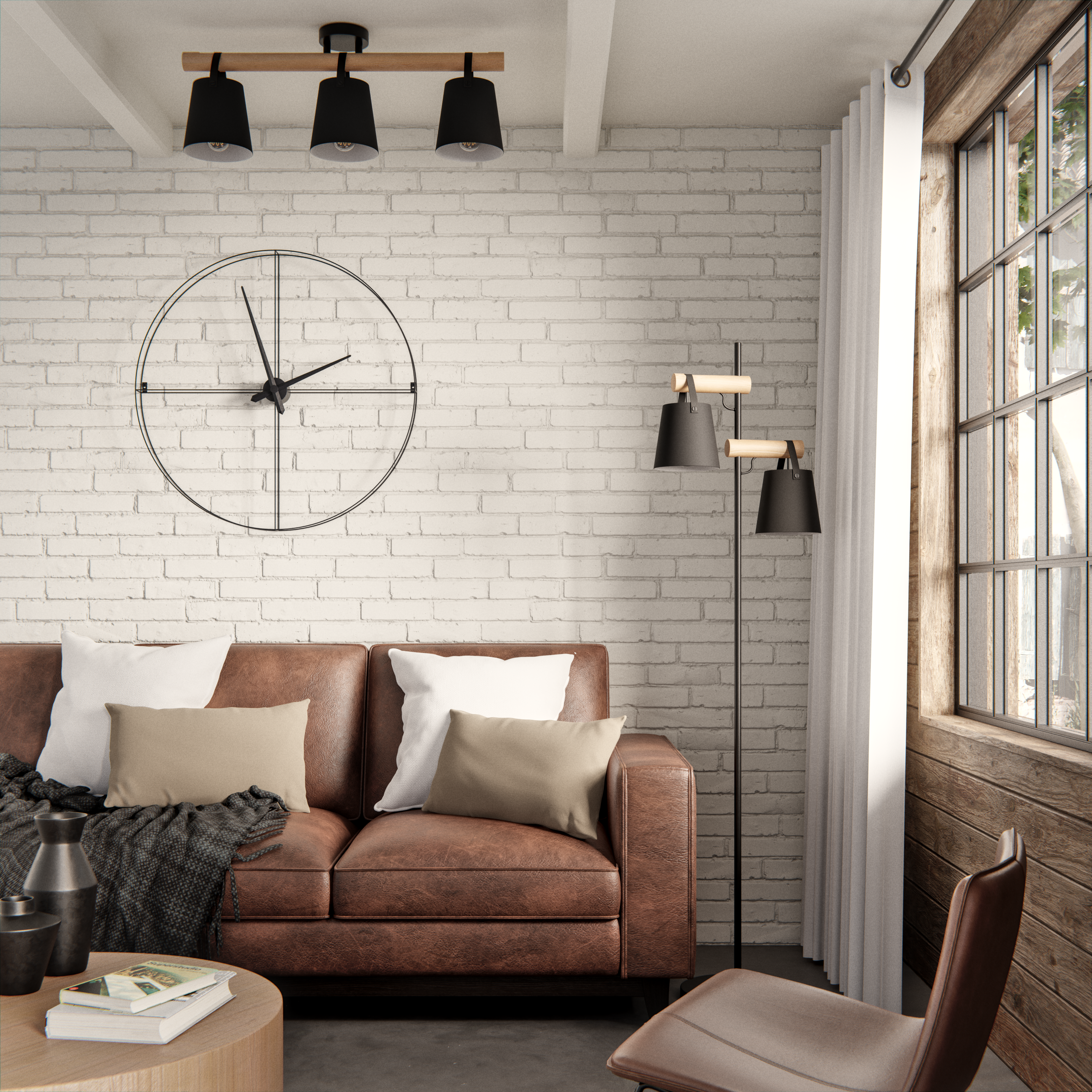 Cortinado ilhós Pharell 140x280cm branco Inspire - 3