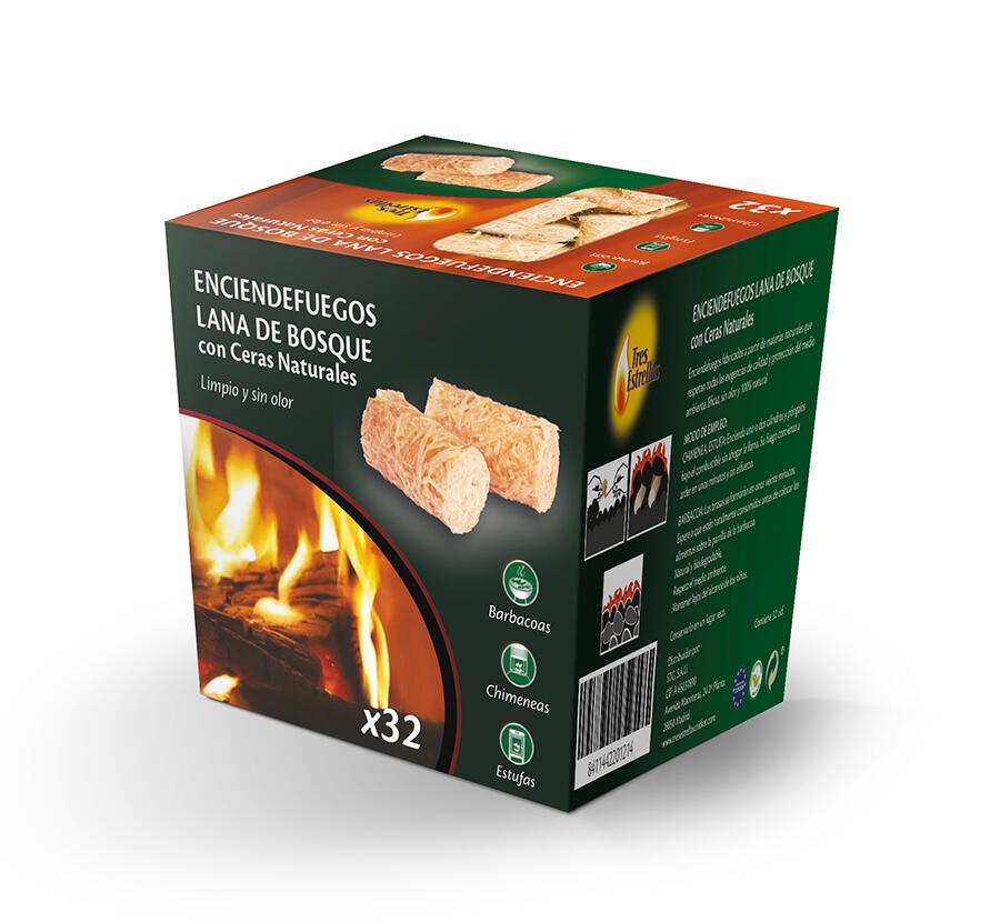 Paquete de 32 encendedores lana de bosque - 4