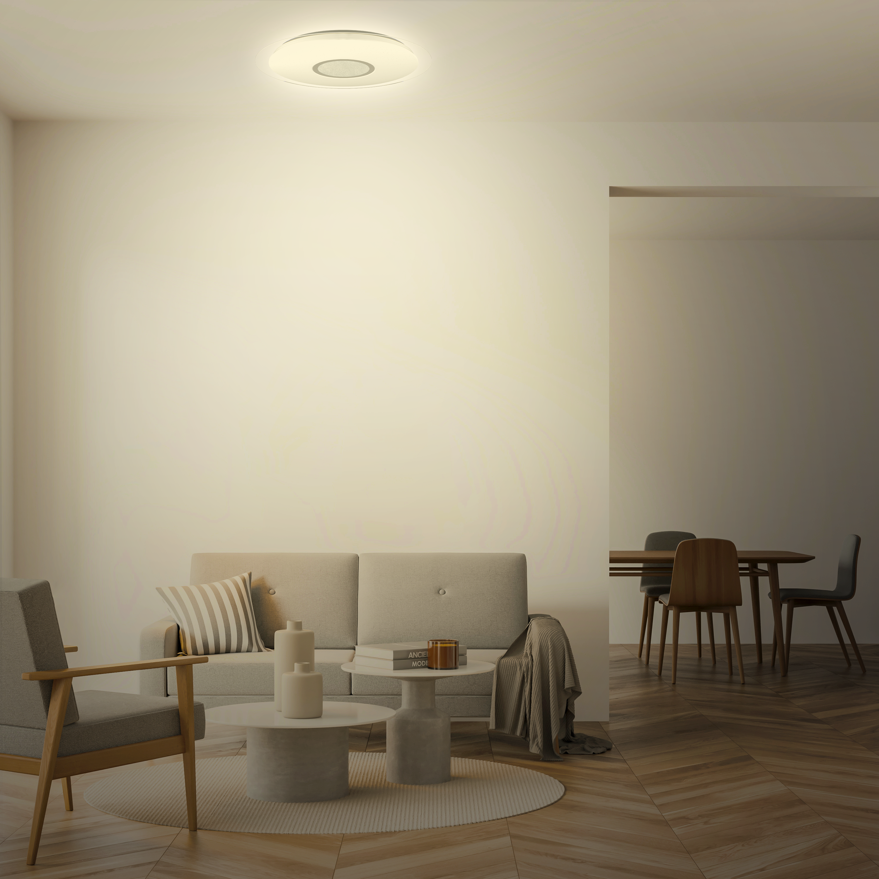 Candeeiro de teto Vizzini Star 3300lm CCT/DIM Inspire - 18