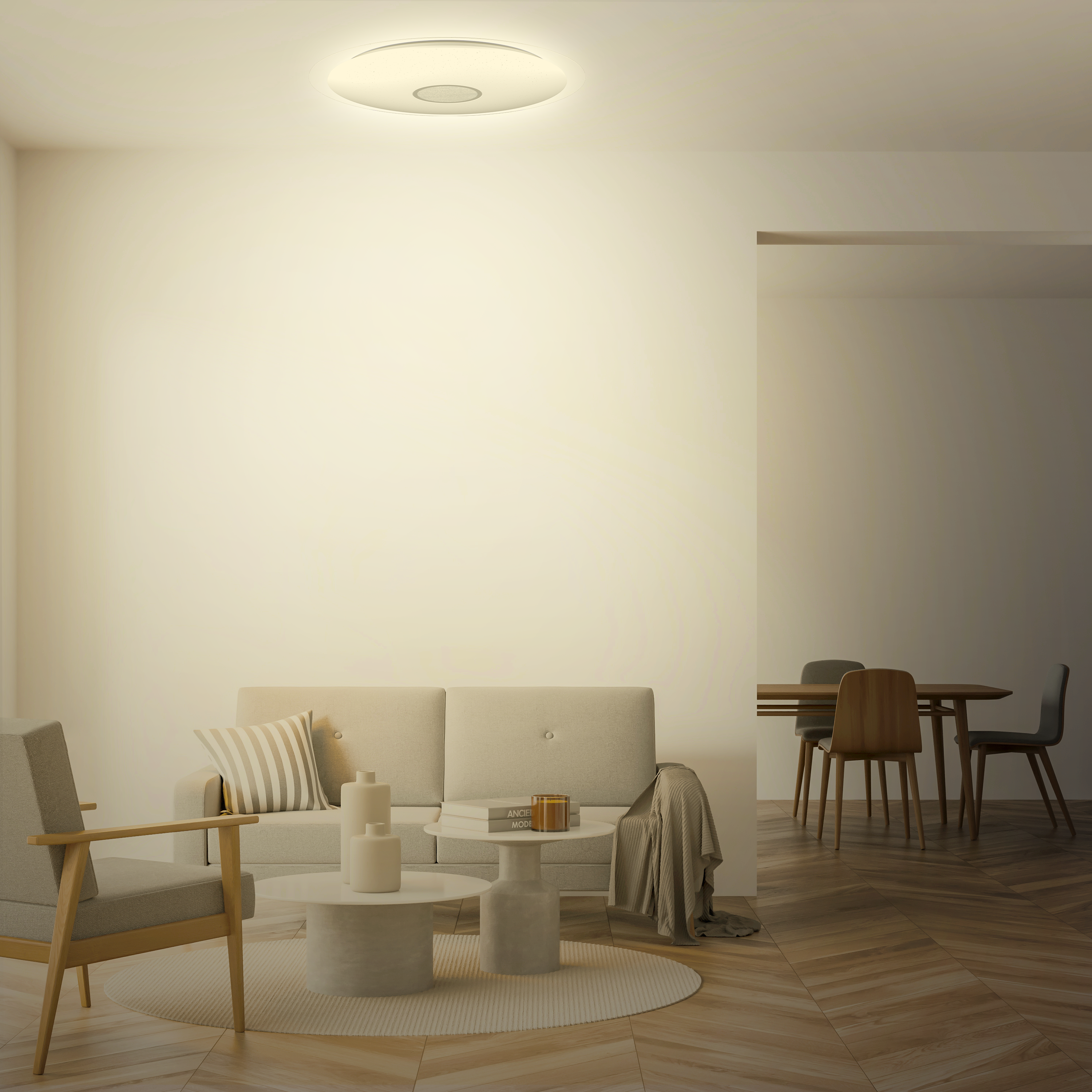 Candeeiro de teto INSPIRE VIZZINI STAR 6600lm ferro - 12