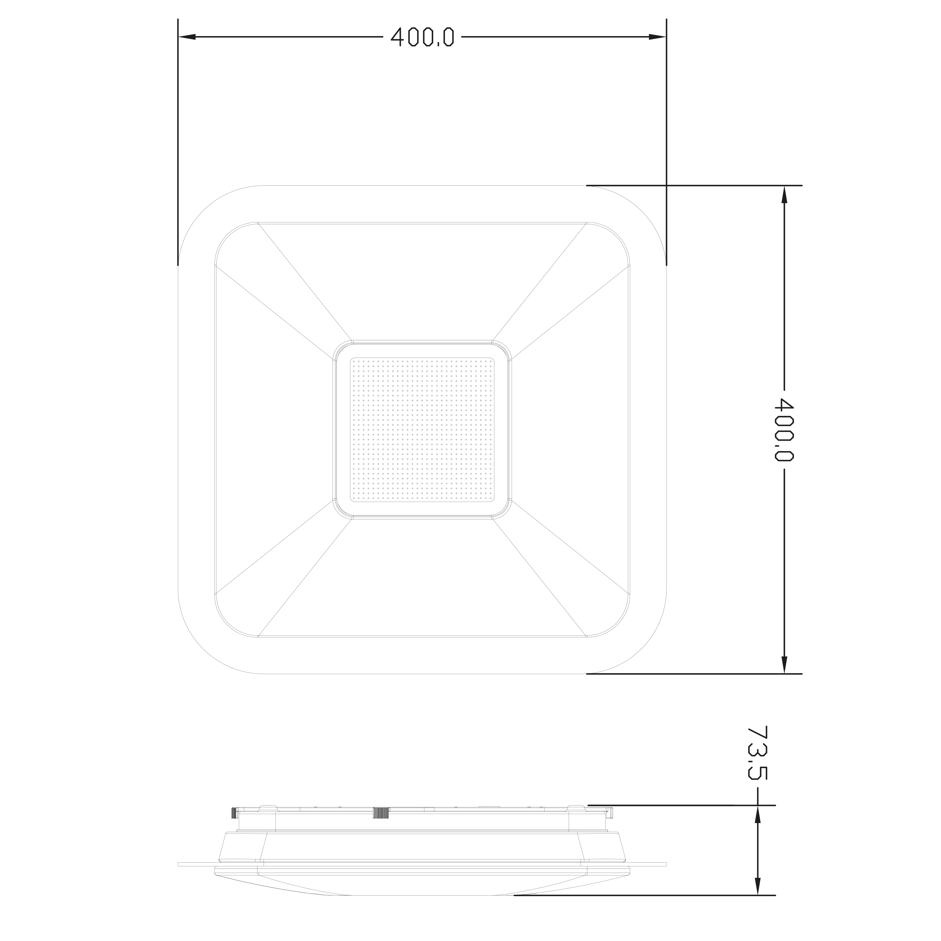 Oprawa sufitowa ze źródłem światła 780585 INSPIRE - 5