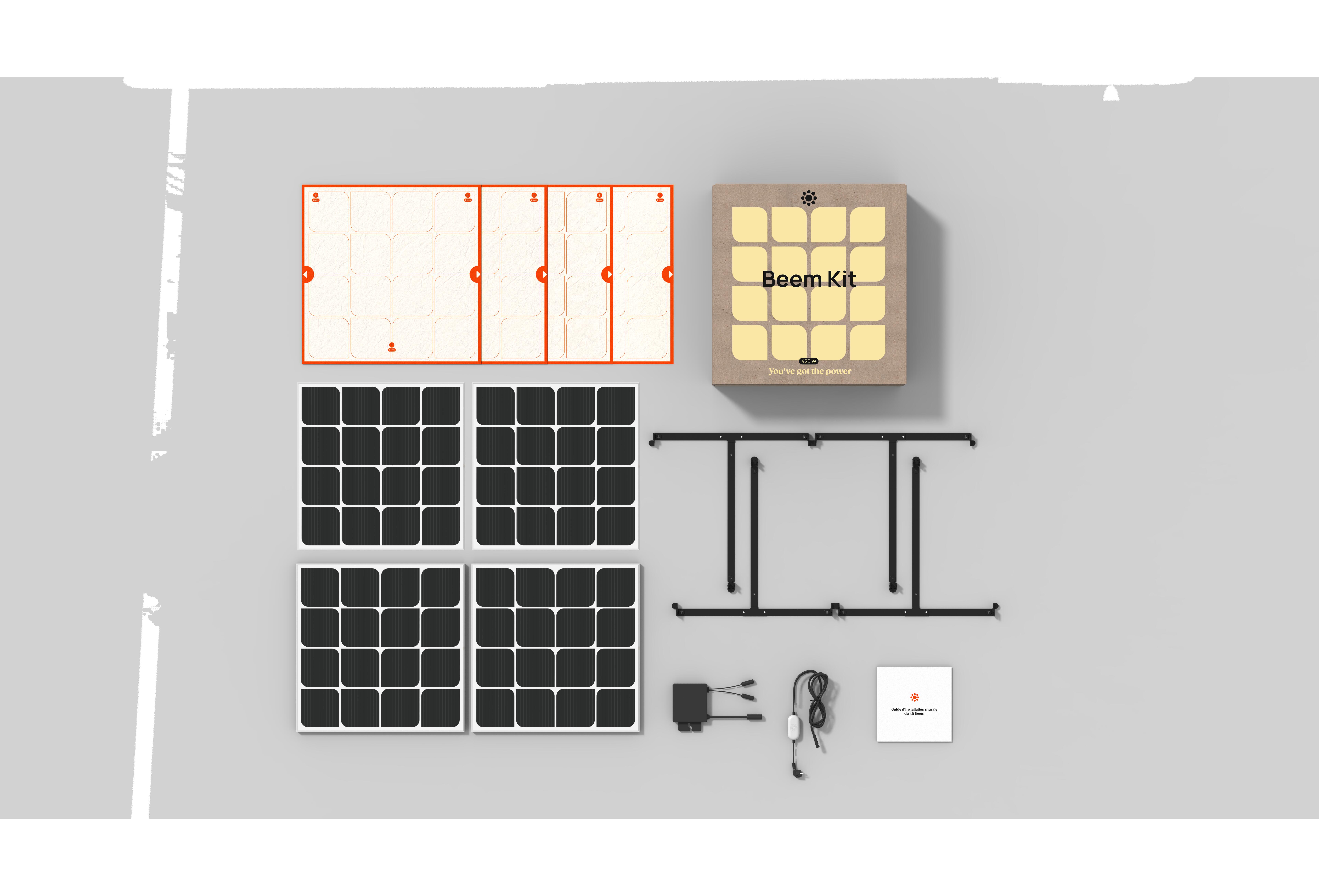 Panneau solaire Beem Energy, kit d'extension 420W, installation au mur - 7