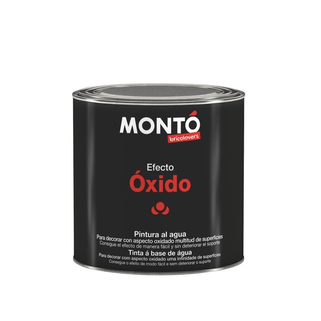 Pintura decorativa con efectos óxido Expresa MONTÓ color rojo óxido 250ml