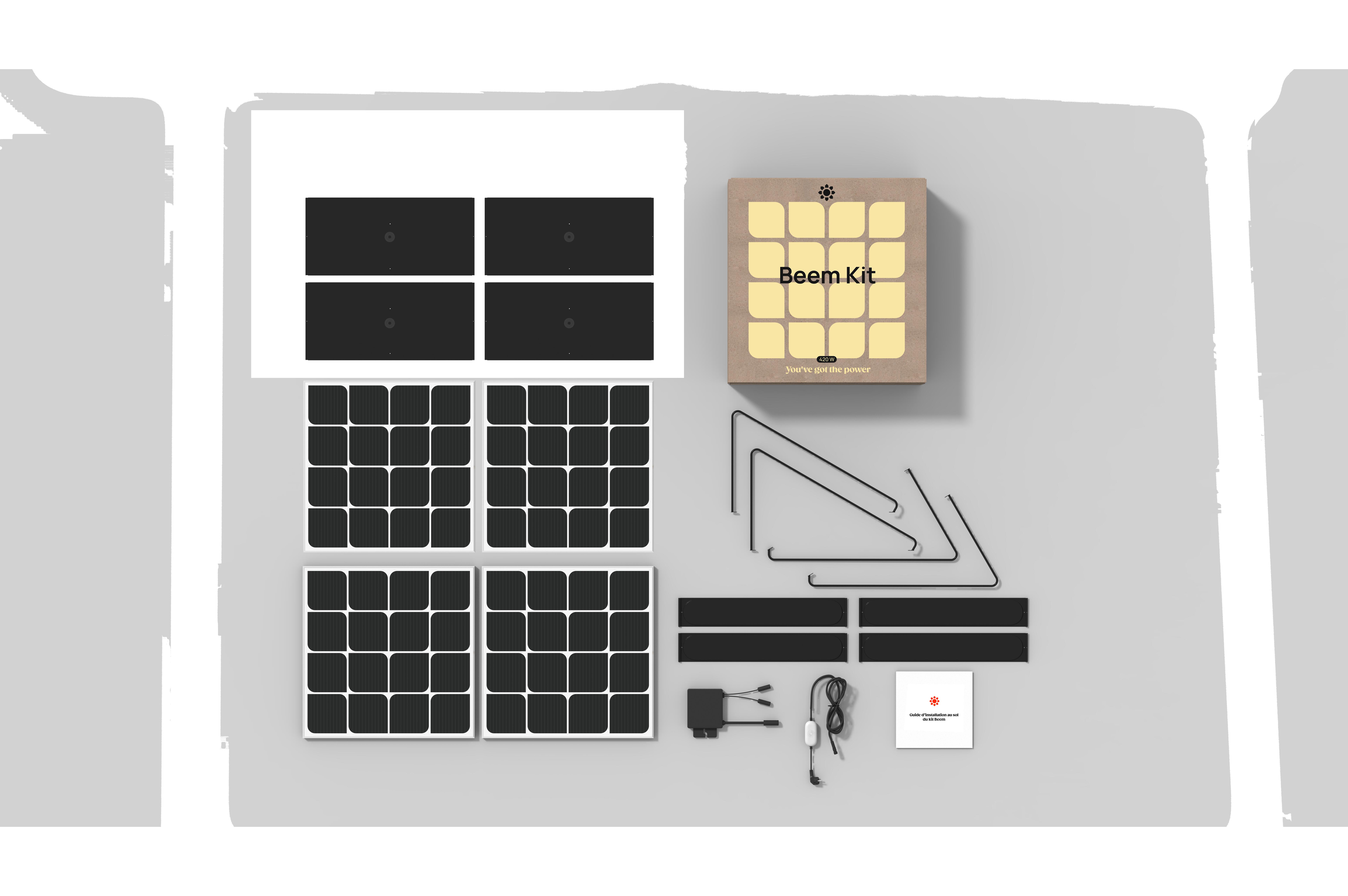Panneau solaire Beem Energy, kit d'extension 420W, installation au sol - 6