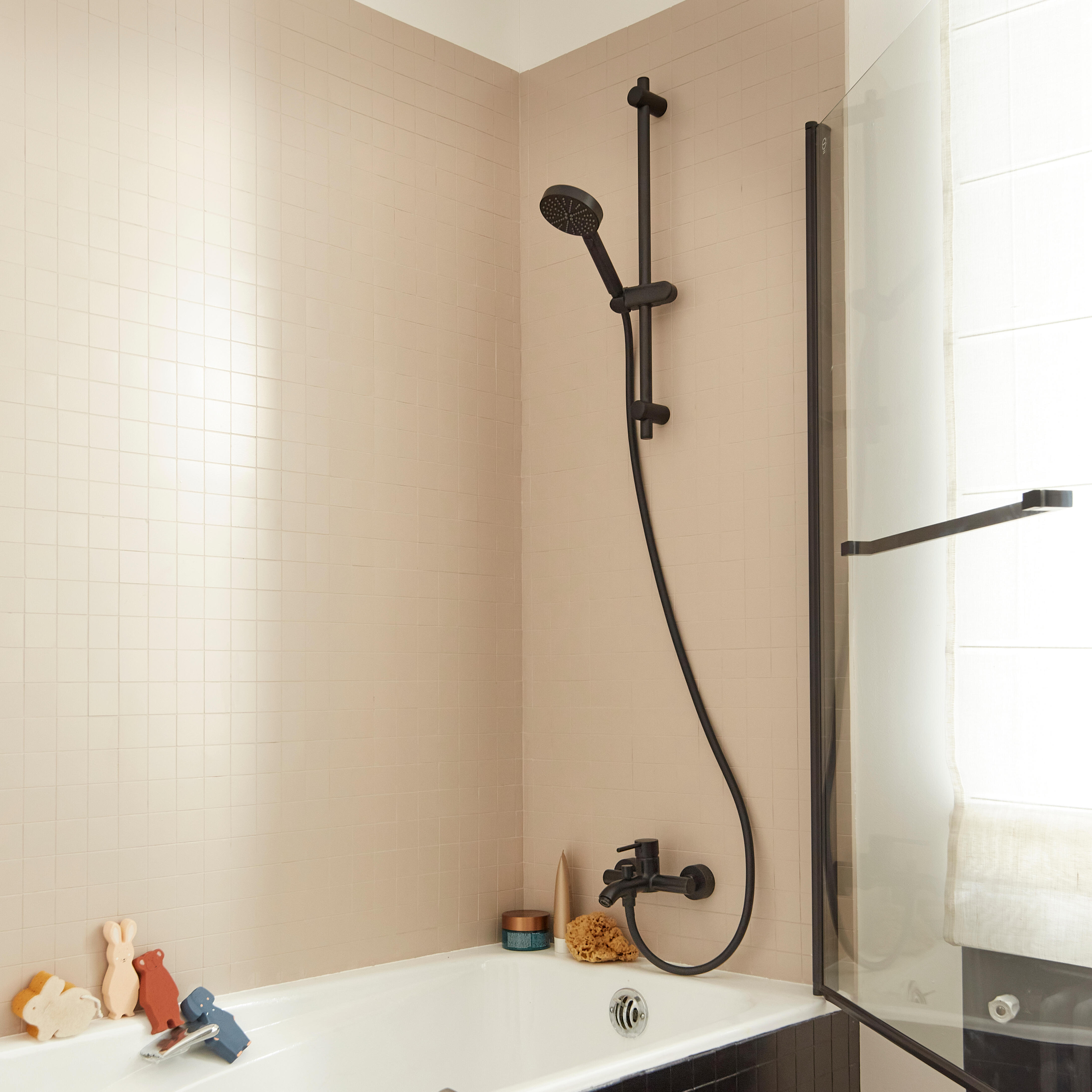 Grifo de bañera monomando SENSEA Mia negro mate Latón - 2