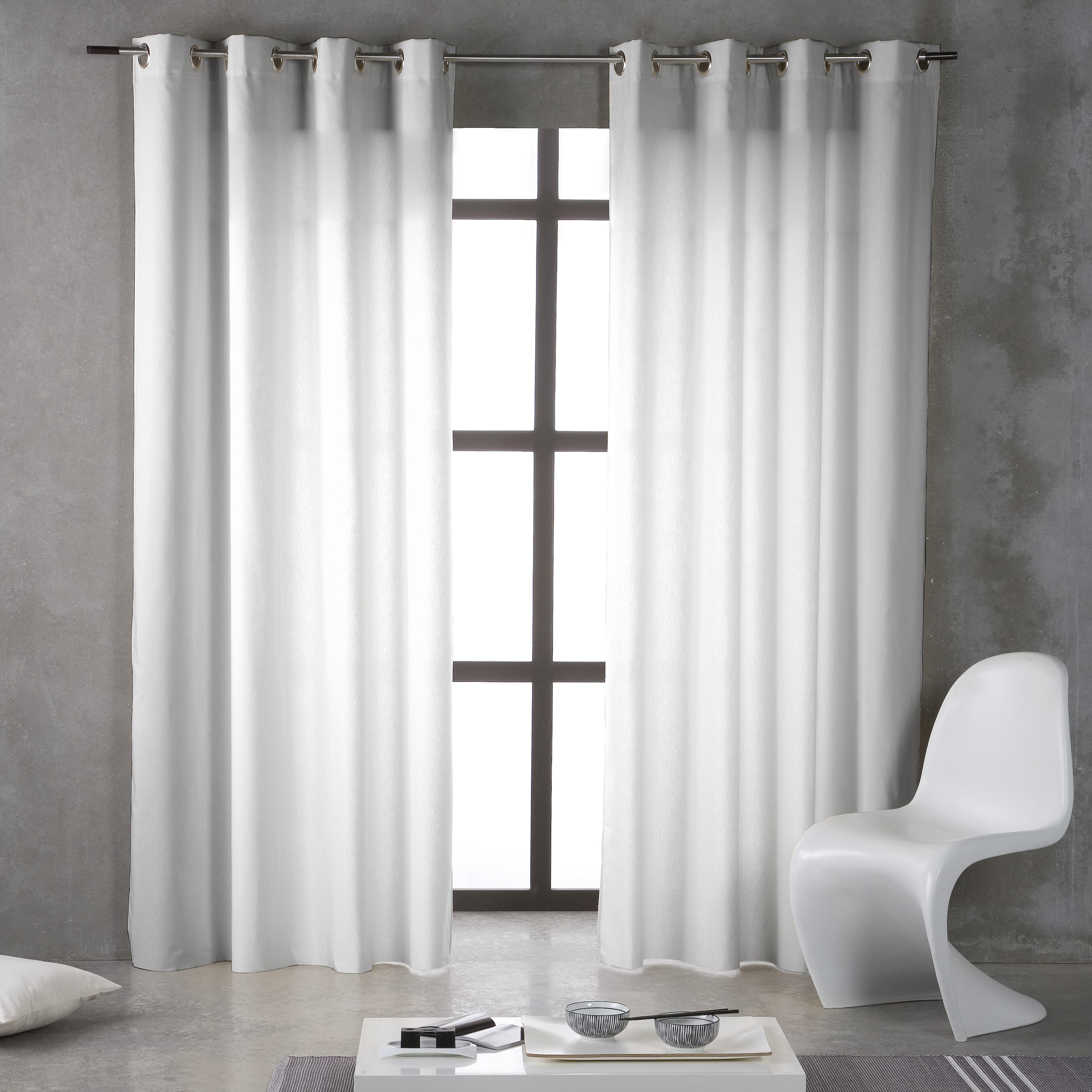 Cortinado ilhós Ayden 200x270cm branco - 4