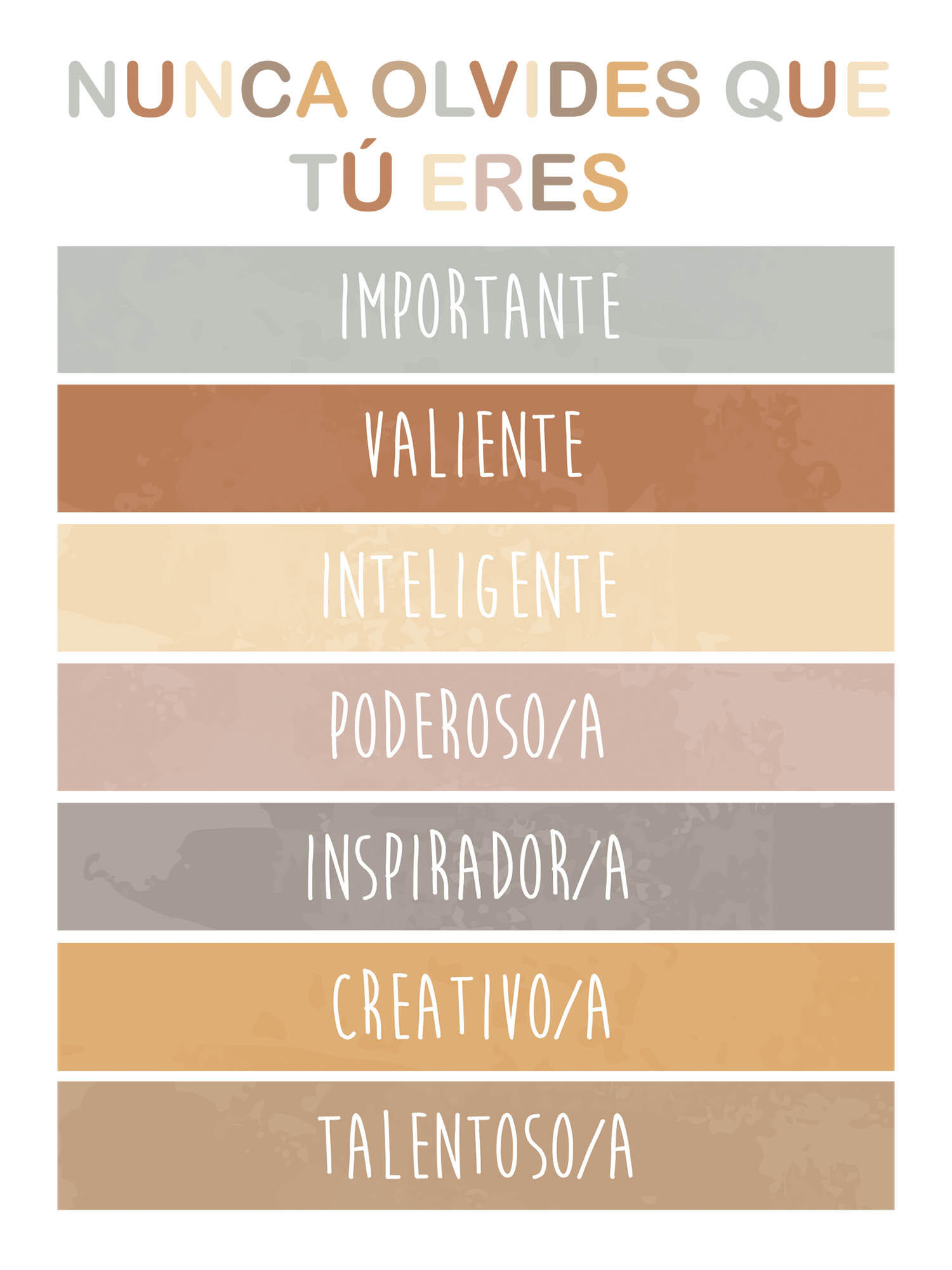 3 Láminas Infantil rectangular de 30 x 40 cm. Papel Aprendemos tonos trend terrosos - 2