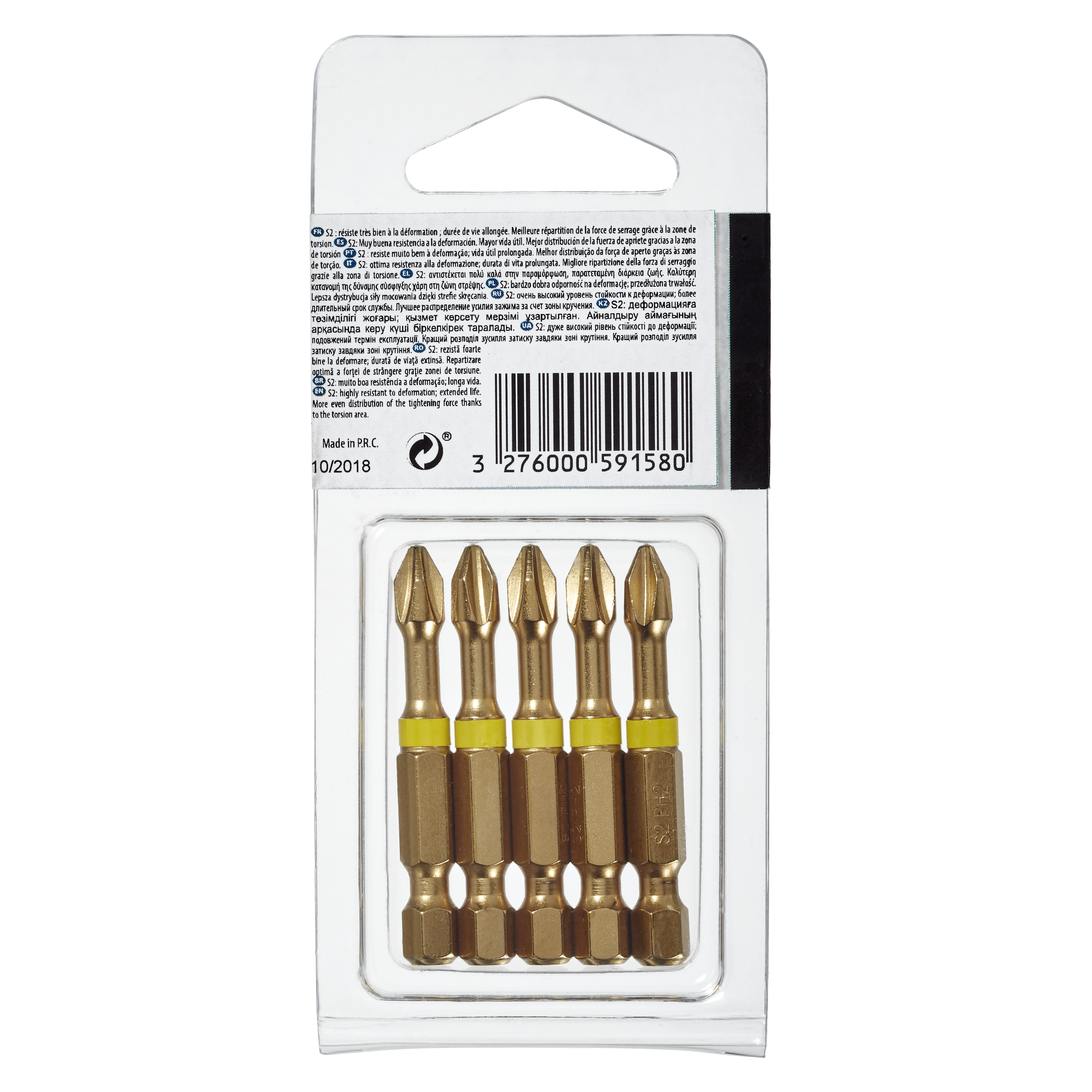 Bity skrętne PH2 50 mm 5 szt. DEXTER PRO - 2