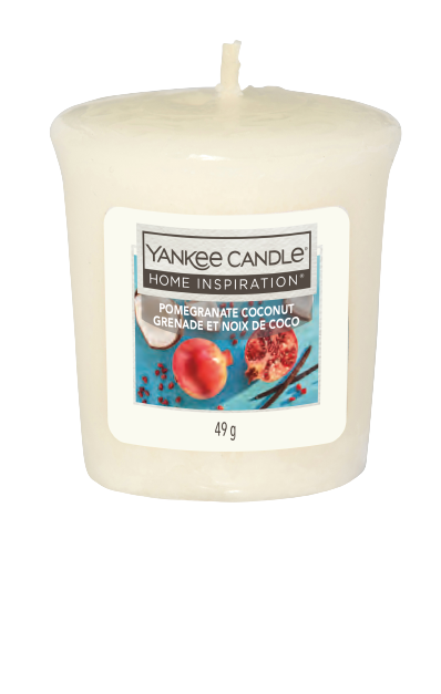 Candela profumata YANKEE CANDLE  essenza pomegranate coconut  Ø 4.6 cm H 4.8 cm