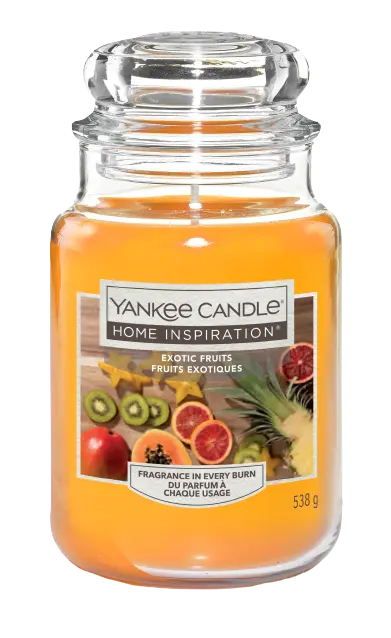 Candela YANKEE CANDLE  essenza exotic fruits  Ø 9.9 cm H 16.8 cm