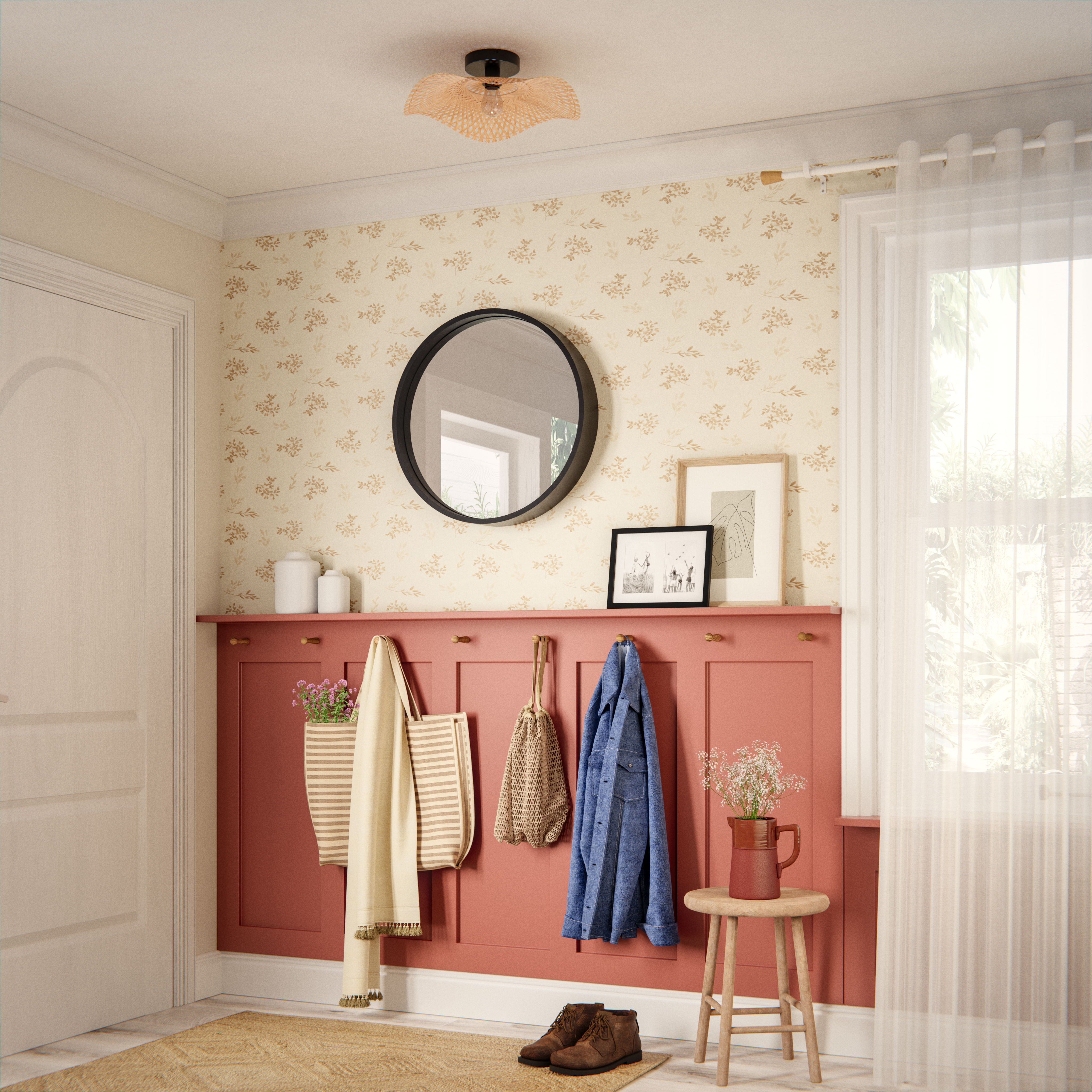 Visillo  ollaos Cambria  INSPIRE liso gris granito de 140x280cm - 8