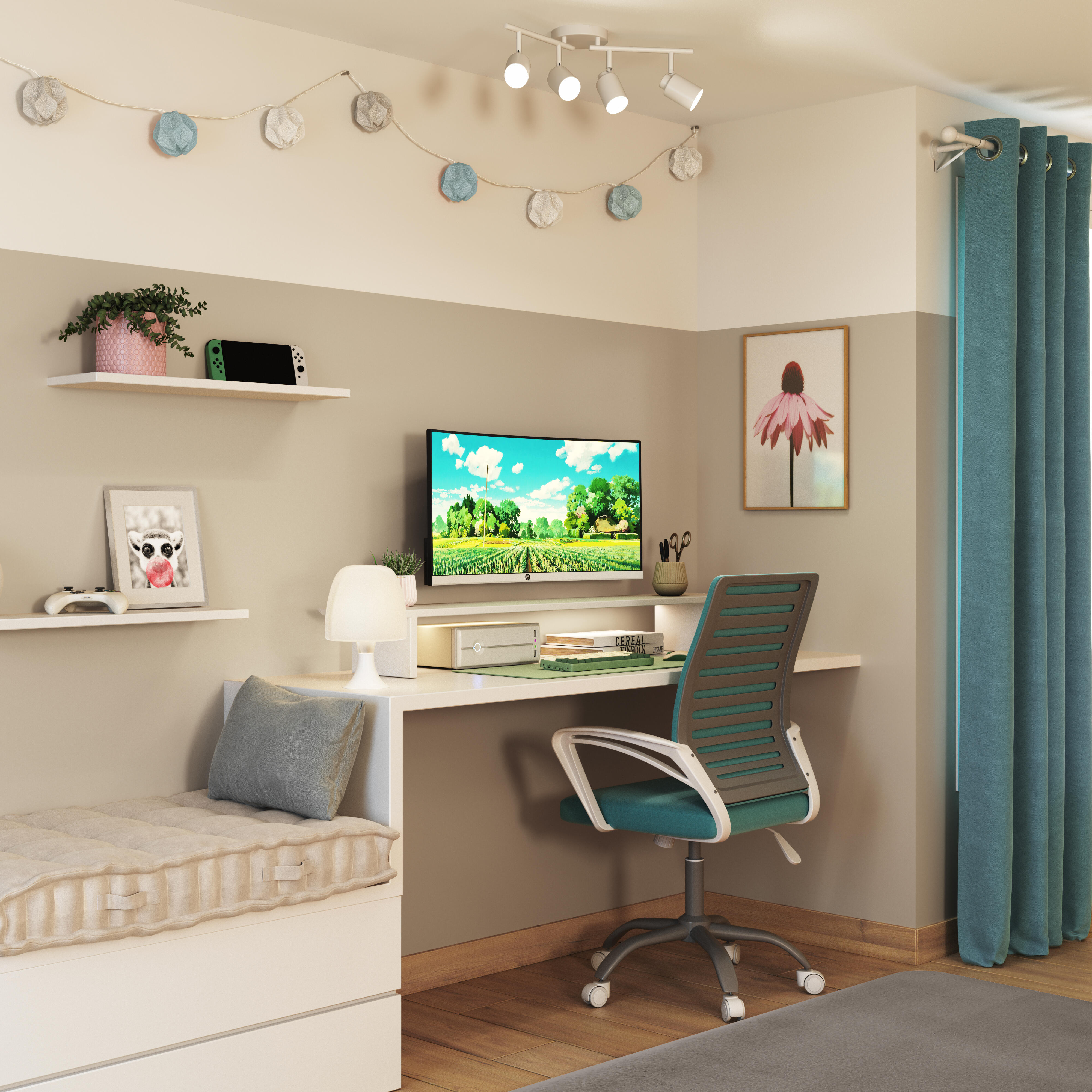 Almofada de chão INSPIRE LUCK 80X120X15CM TRENCH 5 - 22