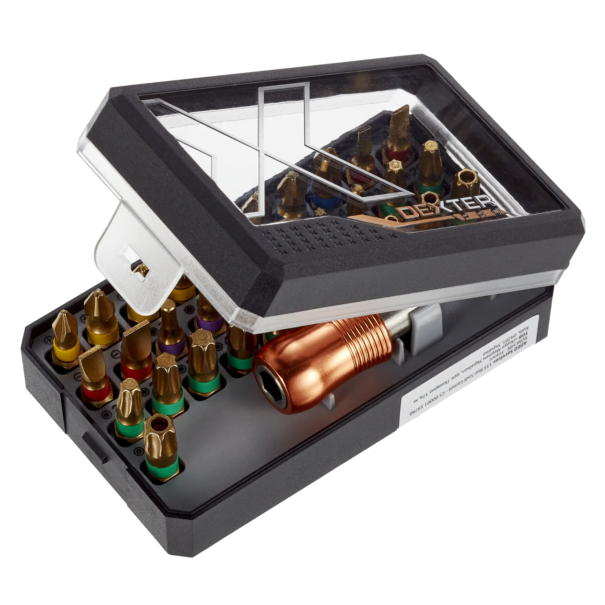 Lot de 31 embouts de vissage torsion assortis DEXTER PRO + porte-embout - 2