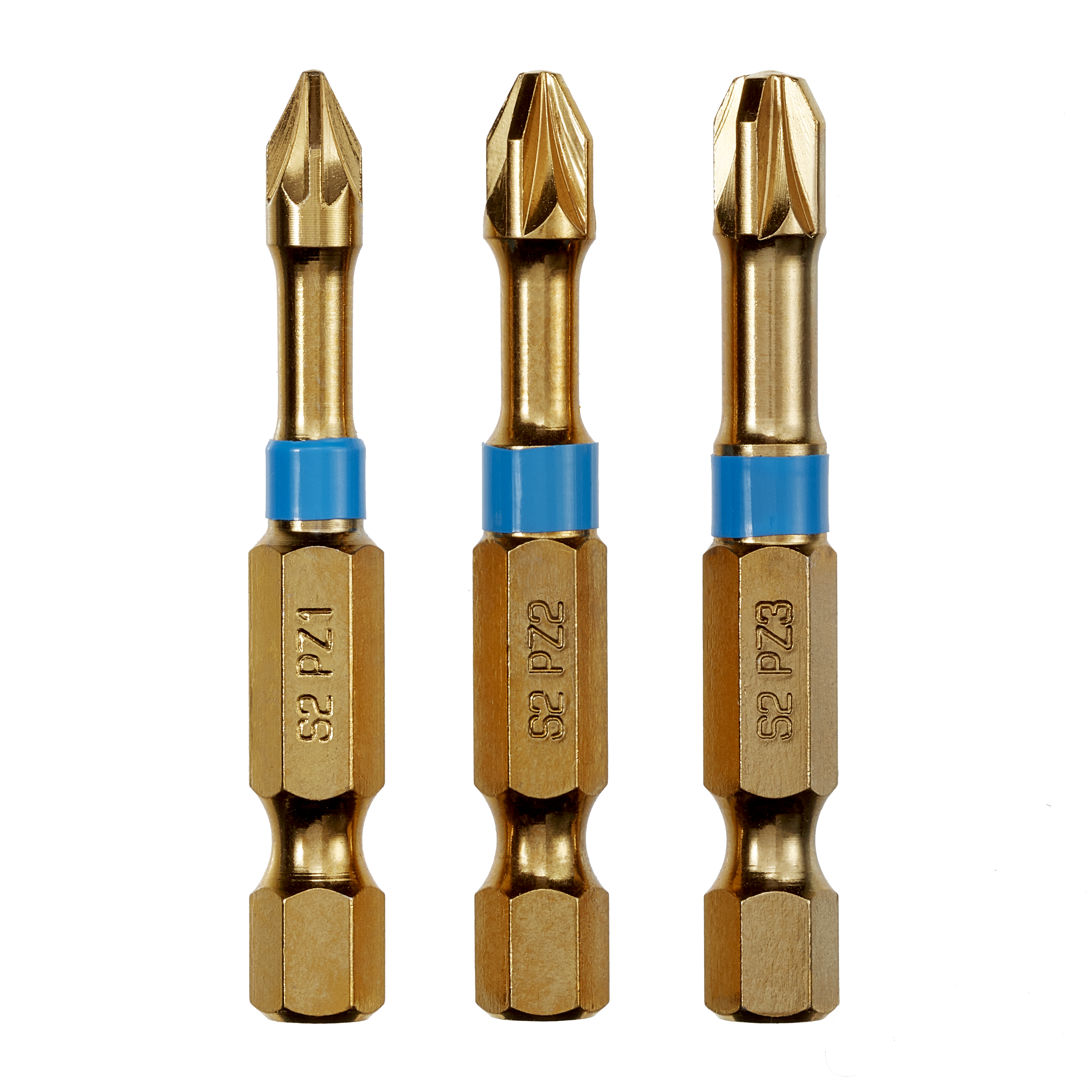 Lot de 3 embouts de vissage torsion Pz1, pz2, pz3, 50 mm DEXTER PRO - 3