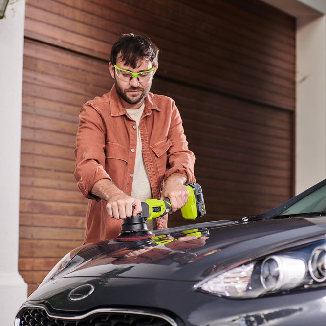 Polisseuse sans fil 125 mm RYOBI R18p-0, sans batterie, 18 V - 2